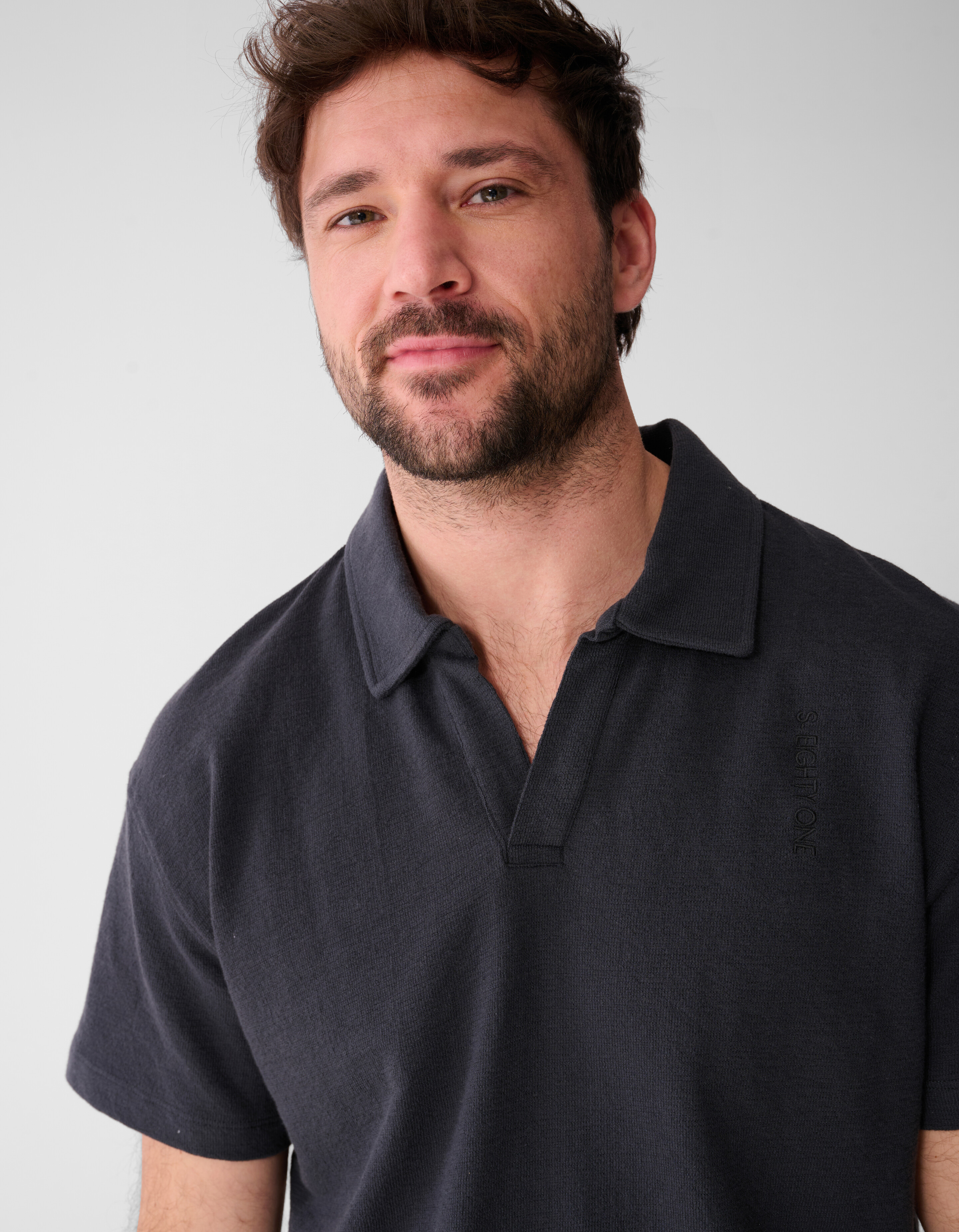 Relaxed Polo Dunkelgrau SHOEBY MEN