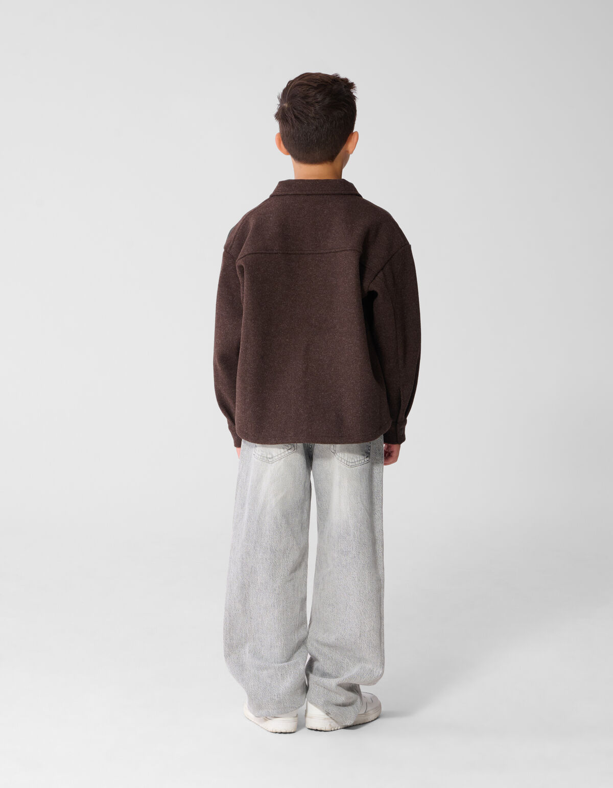 Felt Overshirt Dunkelbraun SHOEBY BOYS