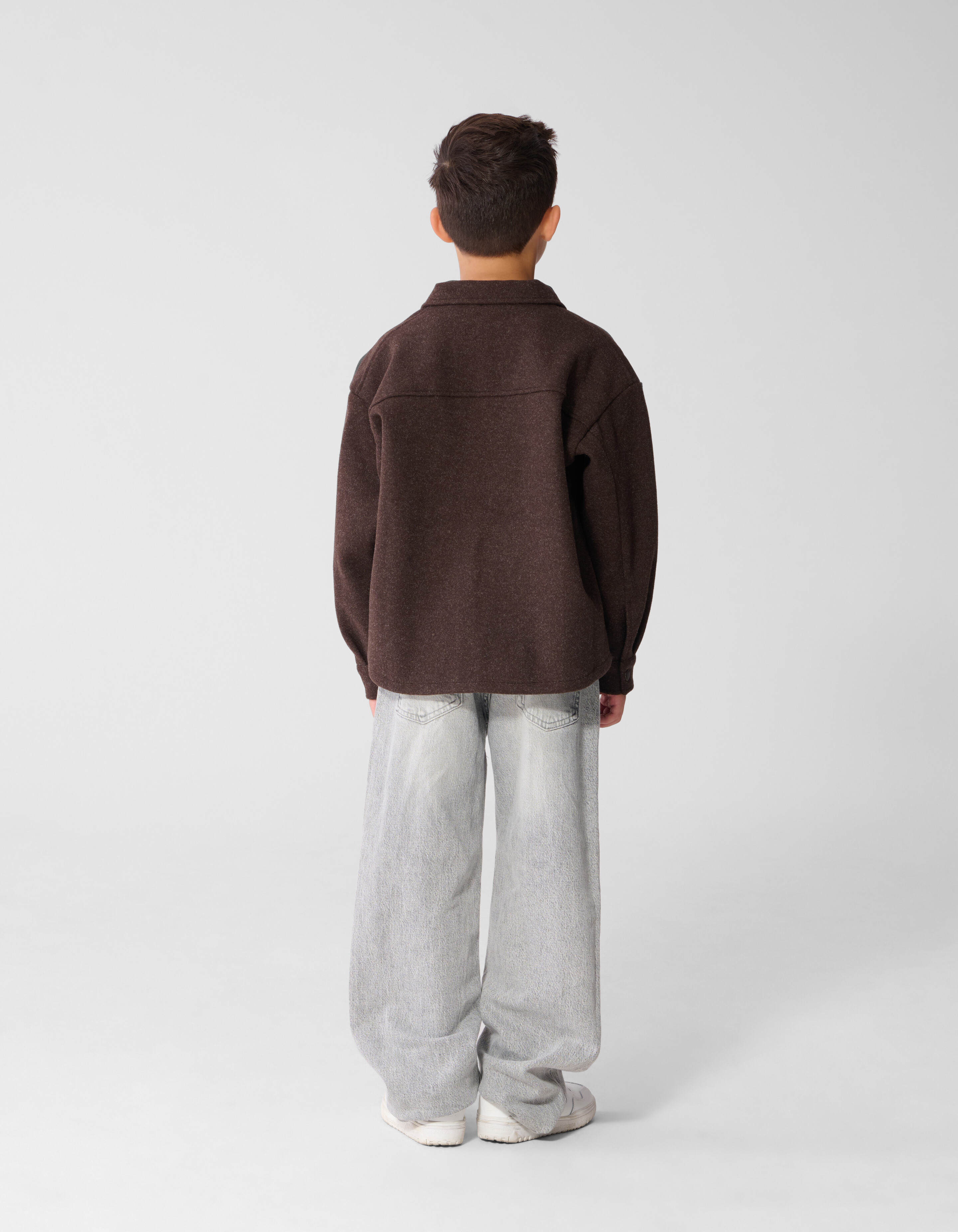 Felt Overshirt Dunkelbraun SHOEBY BOYS