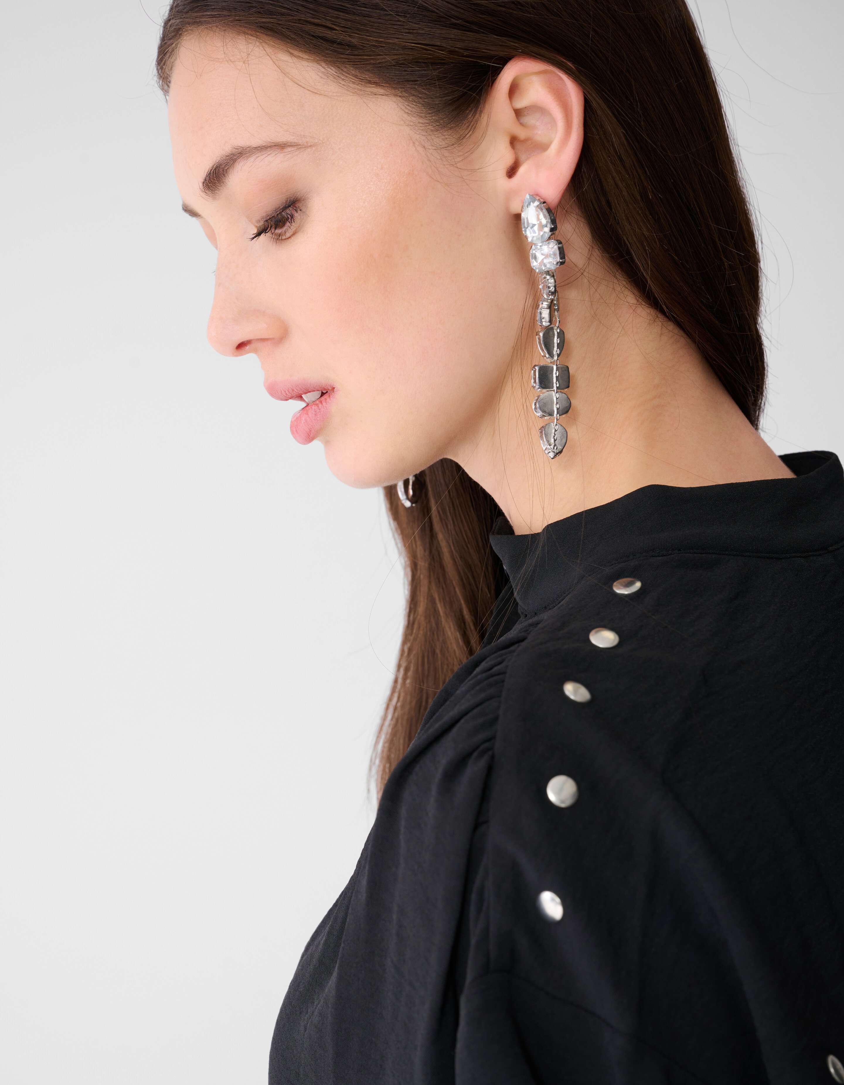 Twist-Studs-Bluse Schwarz SHOEBY WOMEN