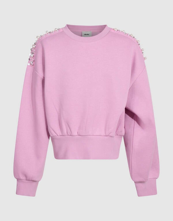Pearl Sweatshirt Hellrosa SHOEBY GIRLS