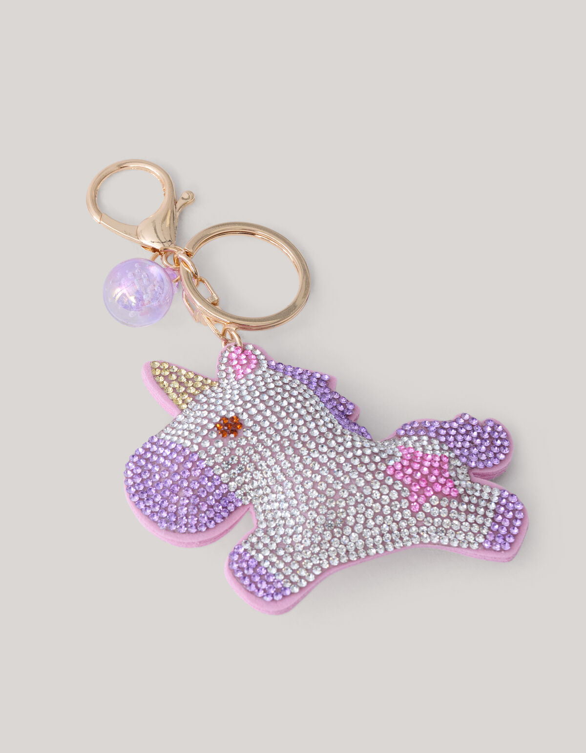 Strass Einhorn Schlüsselanhänger Rosa SHOEBY ACCESSOIRES