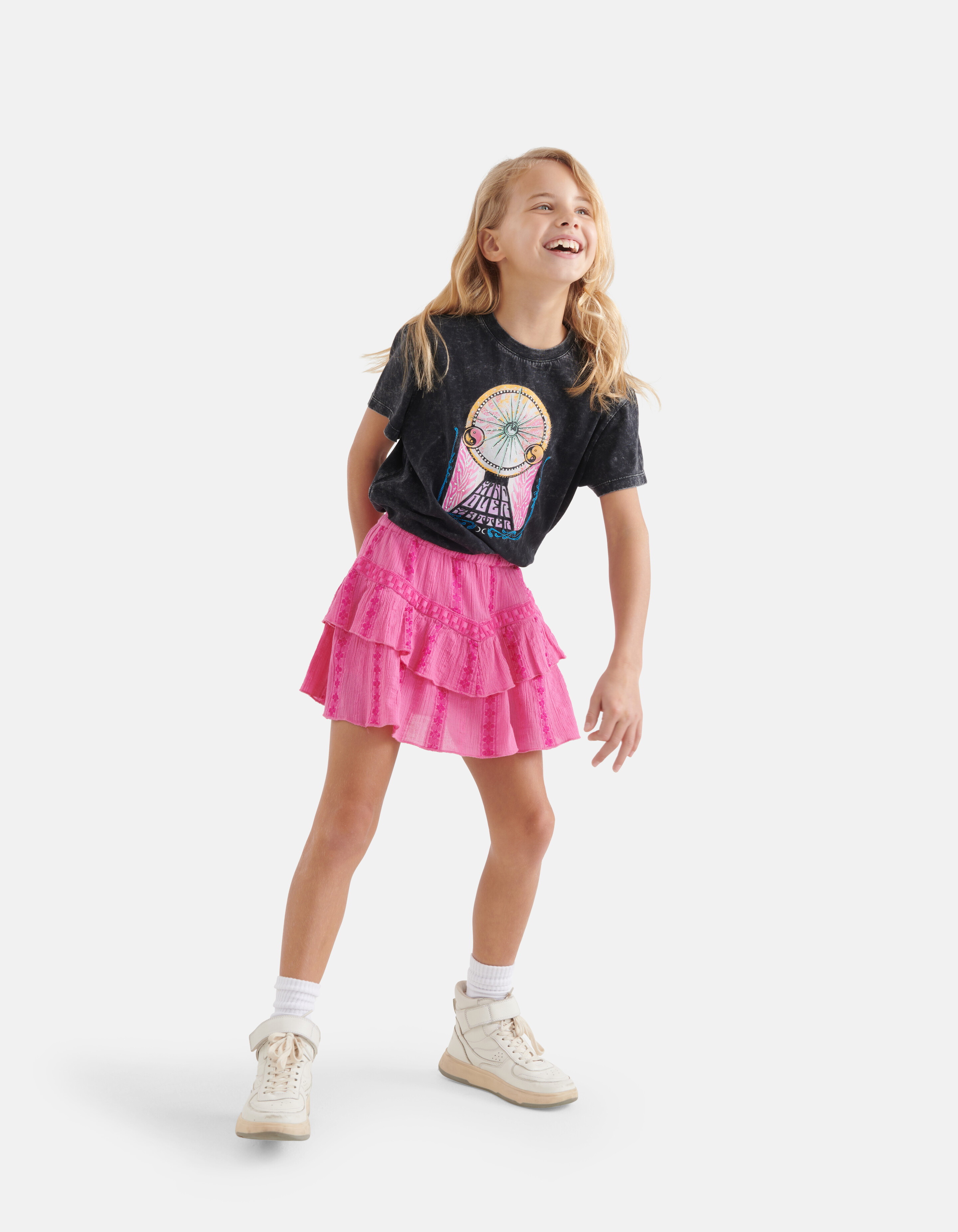 Artwork T-shirt Dunkelgrau von Nicolette SHOEBY GIRLS