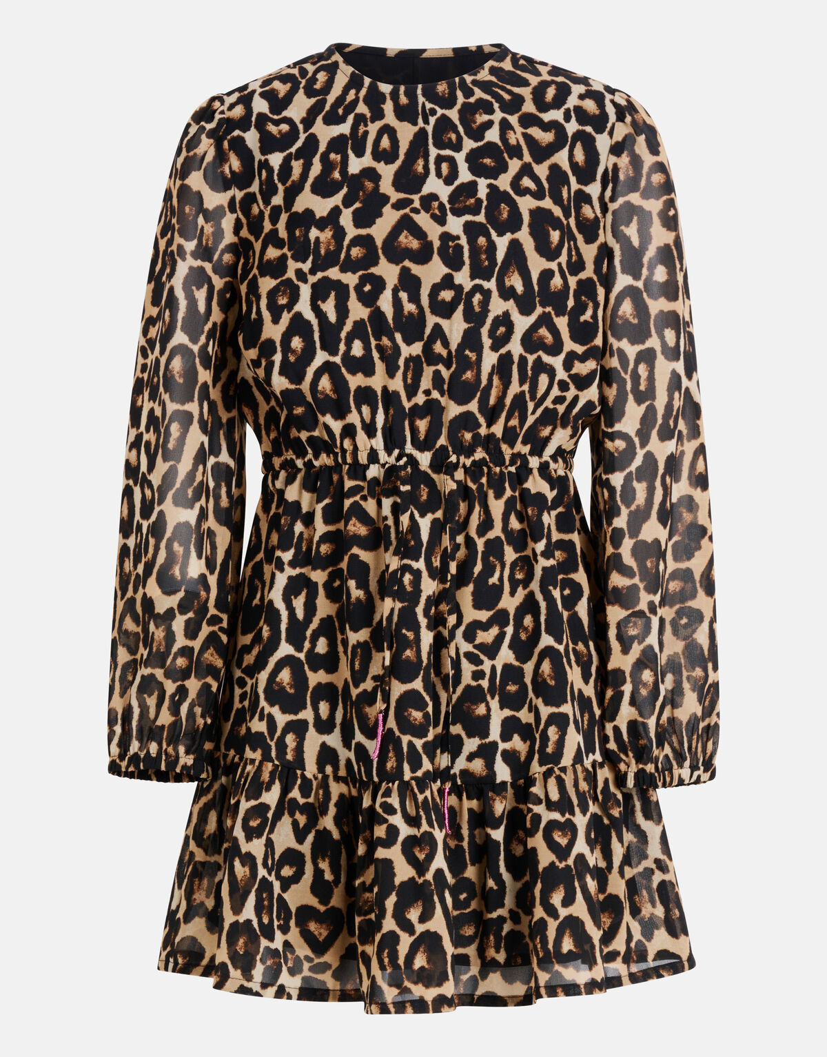 Leopard Print Kleid Braun SHOEBY GIRLS