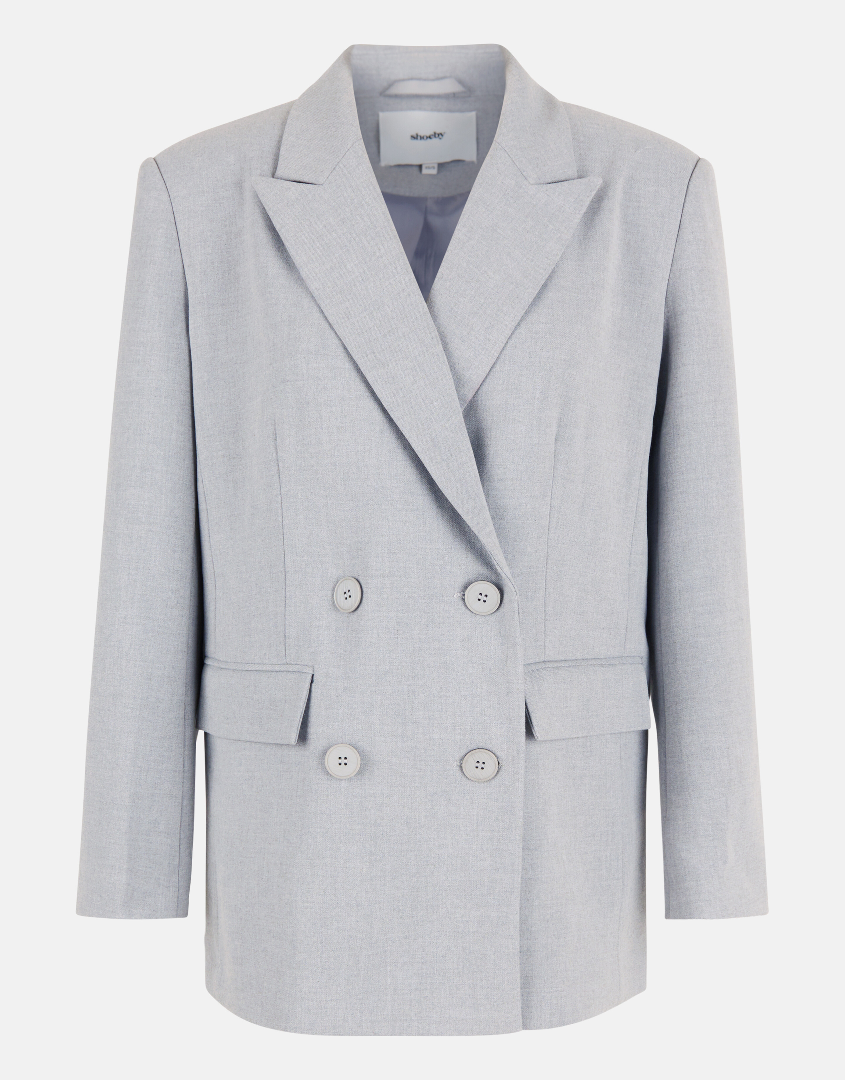 Bestickter Blazer Hellgrau SHOEBY WOMEN