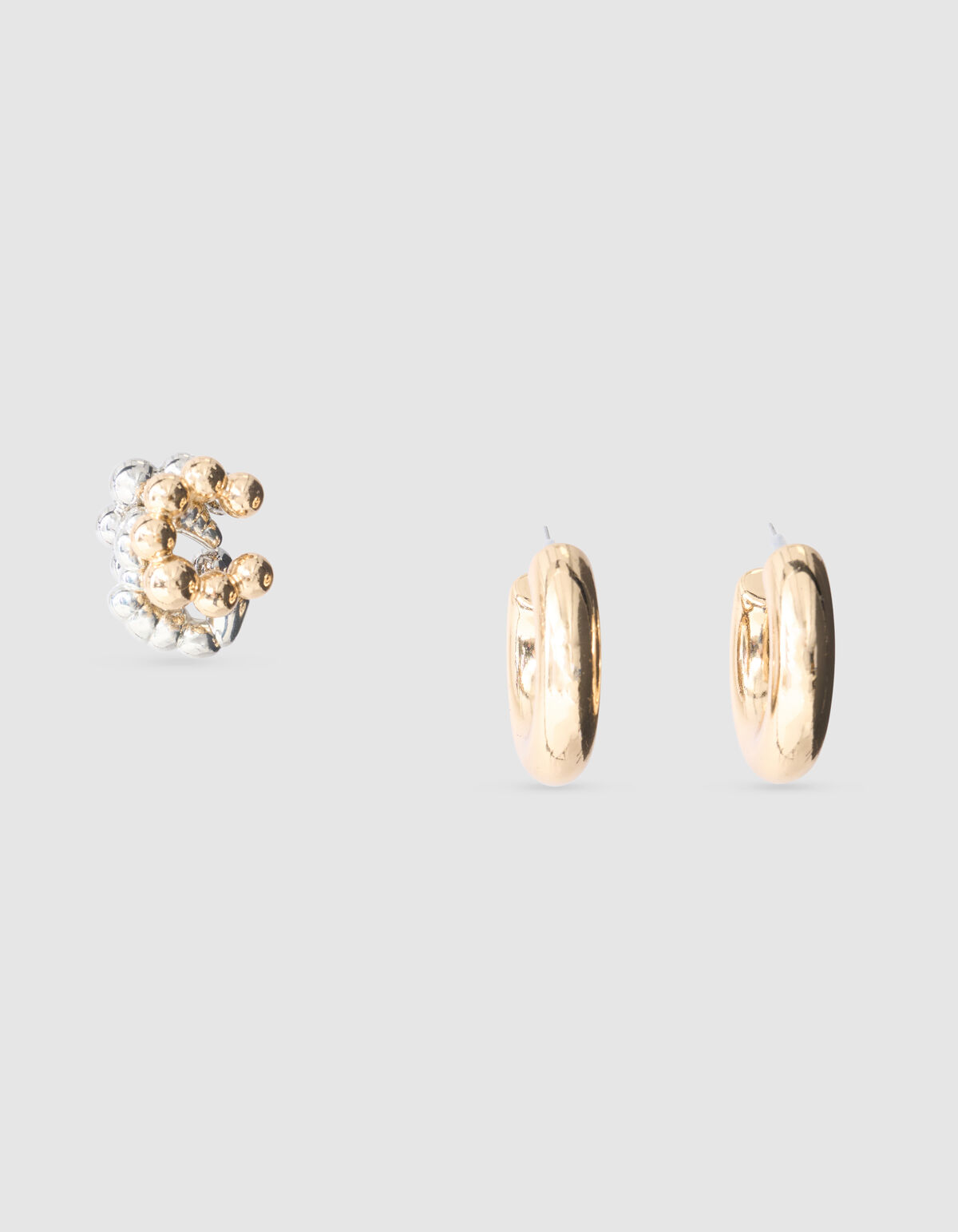 Puffed Ohrstecker Set Gold SHOEBY ACCESSOIRES