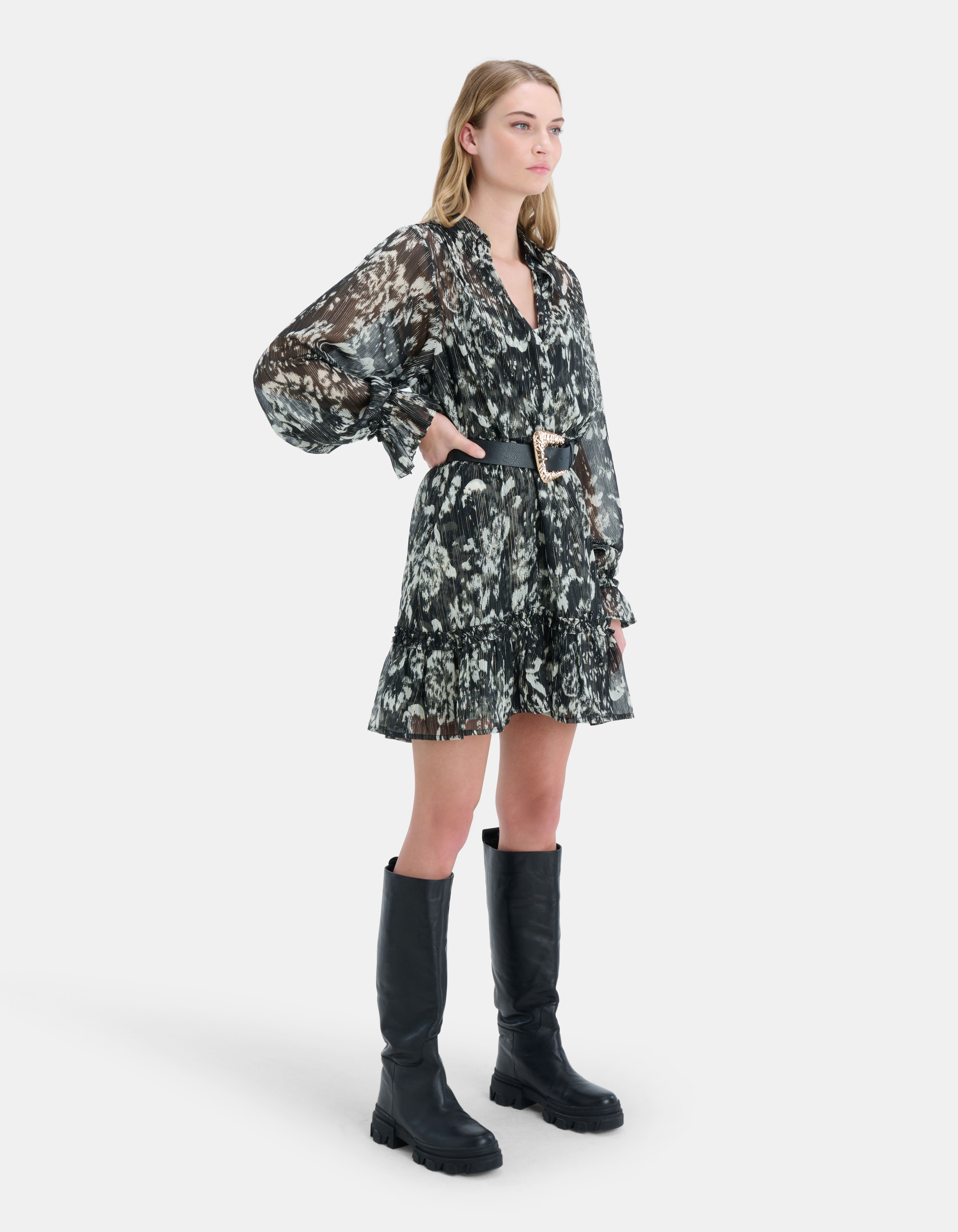 Glam Chiffon Kleid By Fred Shoeby