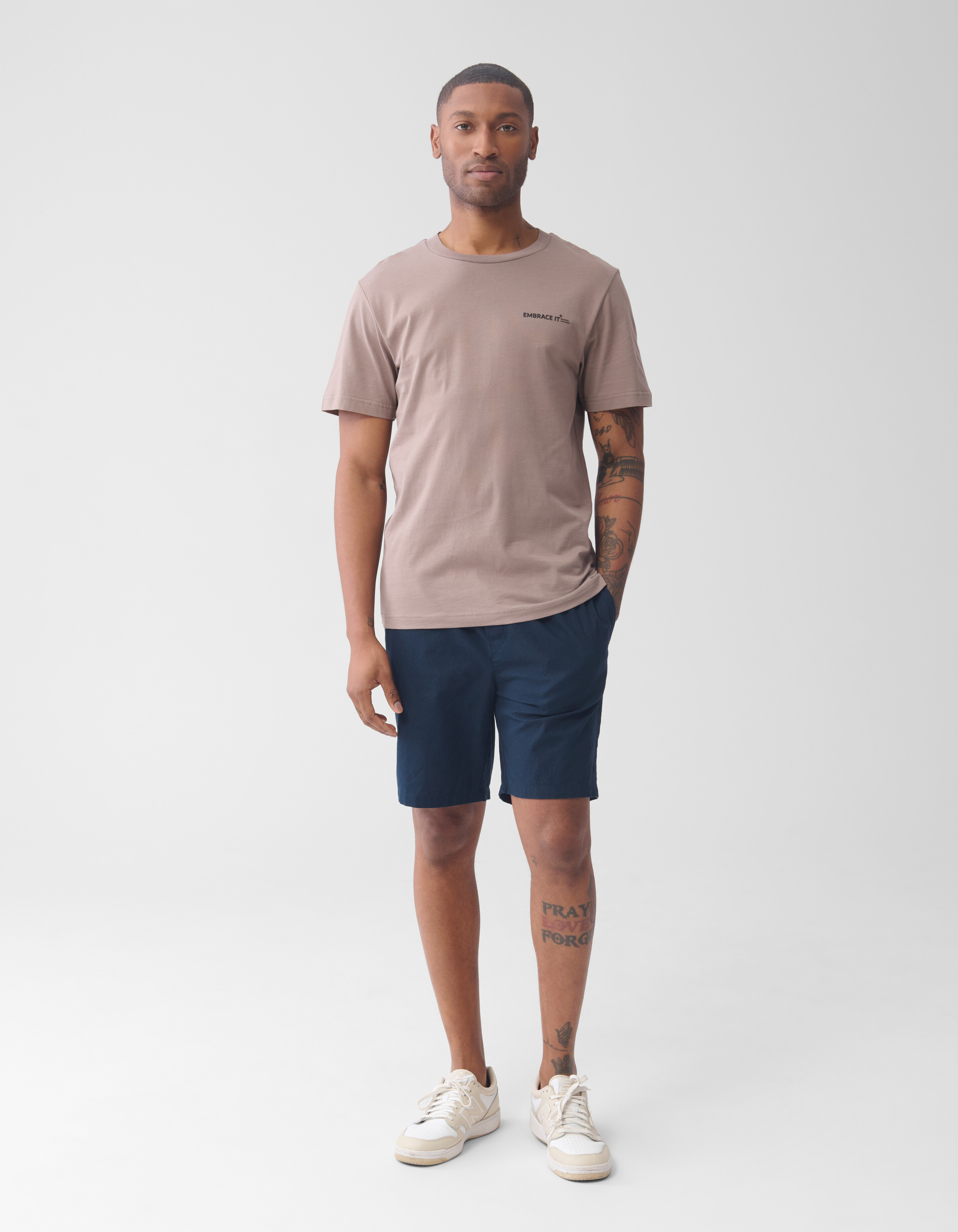 Linen Short Dark Blue SHOEBY MEN