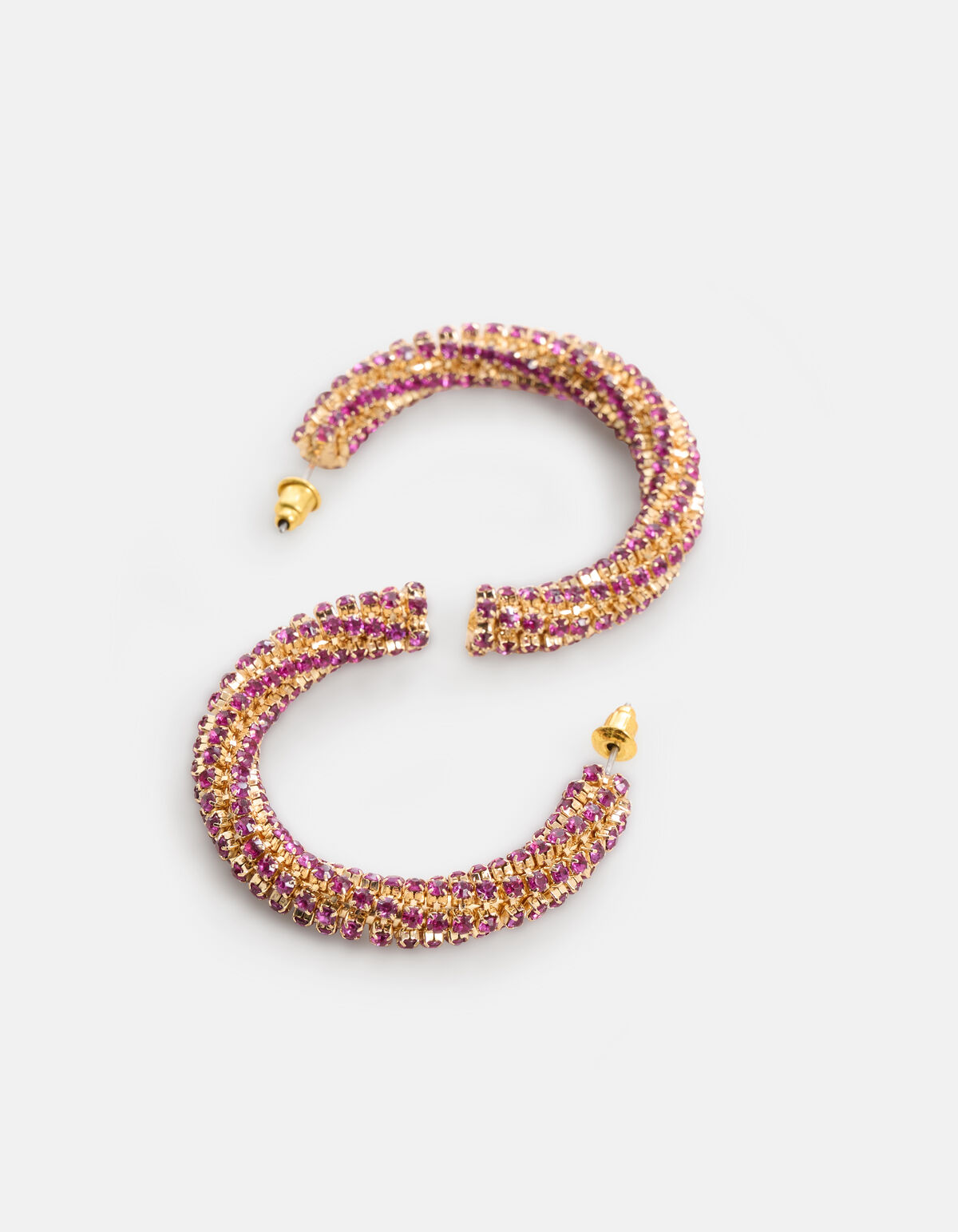 Strass-Ohrringe Rosa SHOEBY ACCESSOIRES