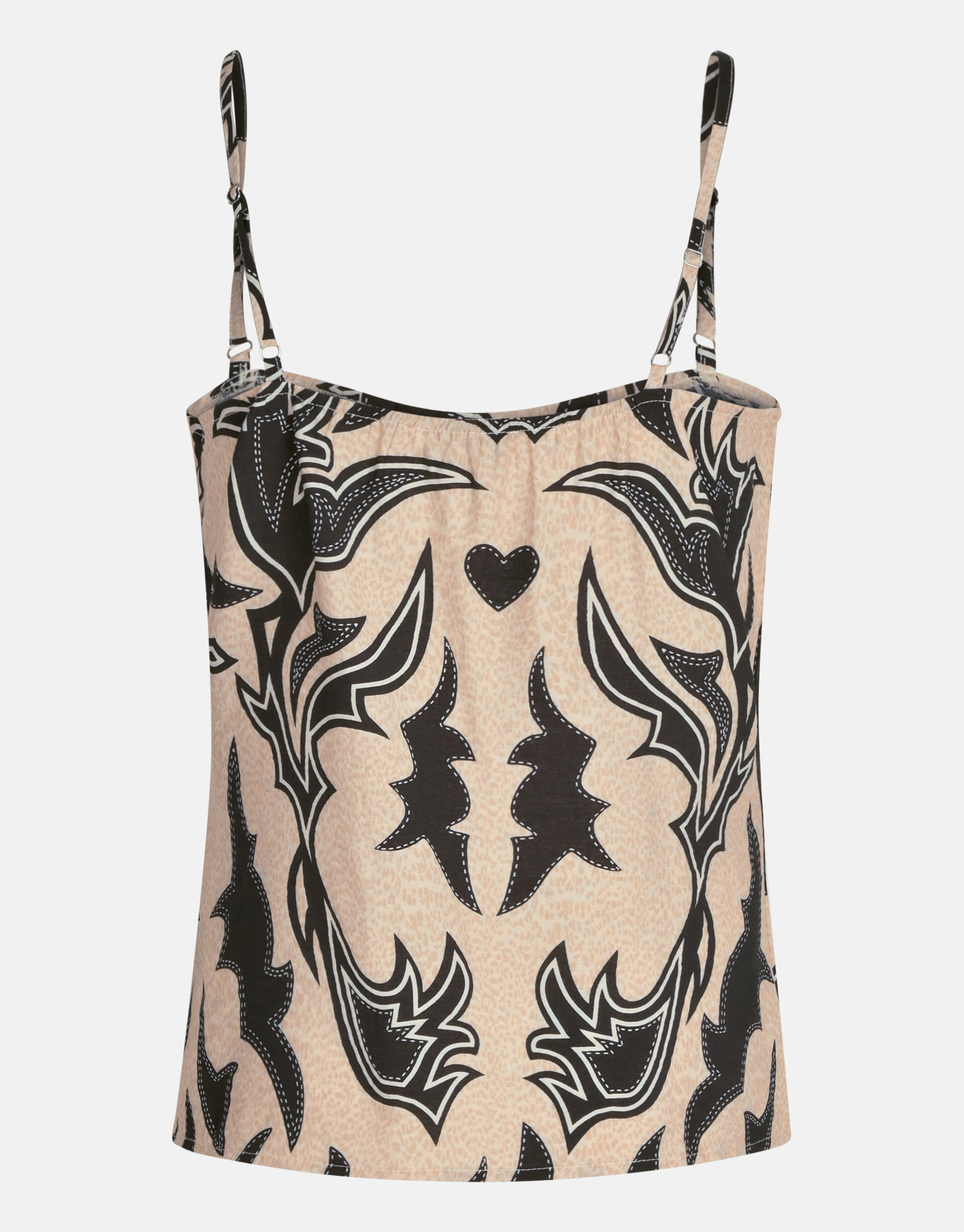 Artwork Singlet Schwarz/Beige SHOEBY WOMEN