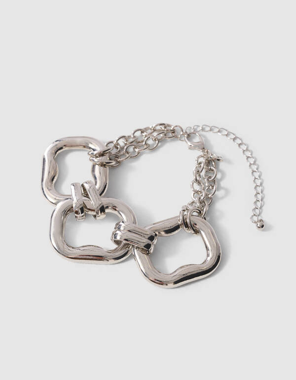 Square Armband Zilver SHOEBY ACCESSOIRES