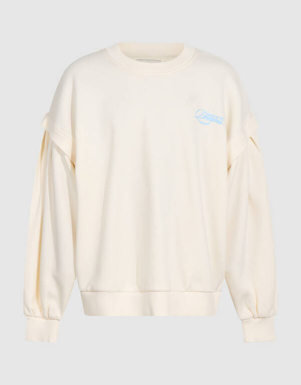 Pleated Pullover Gebrochenes Wei&szlig; SHOEBY GIRLS