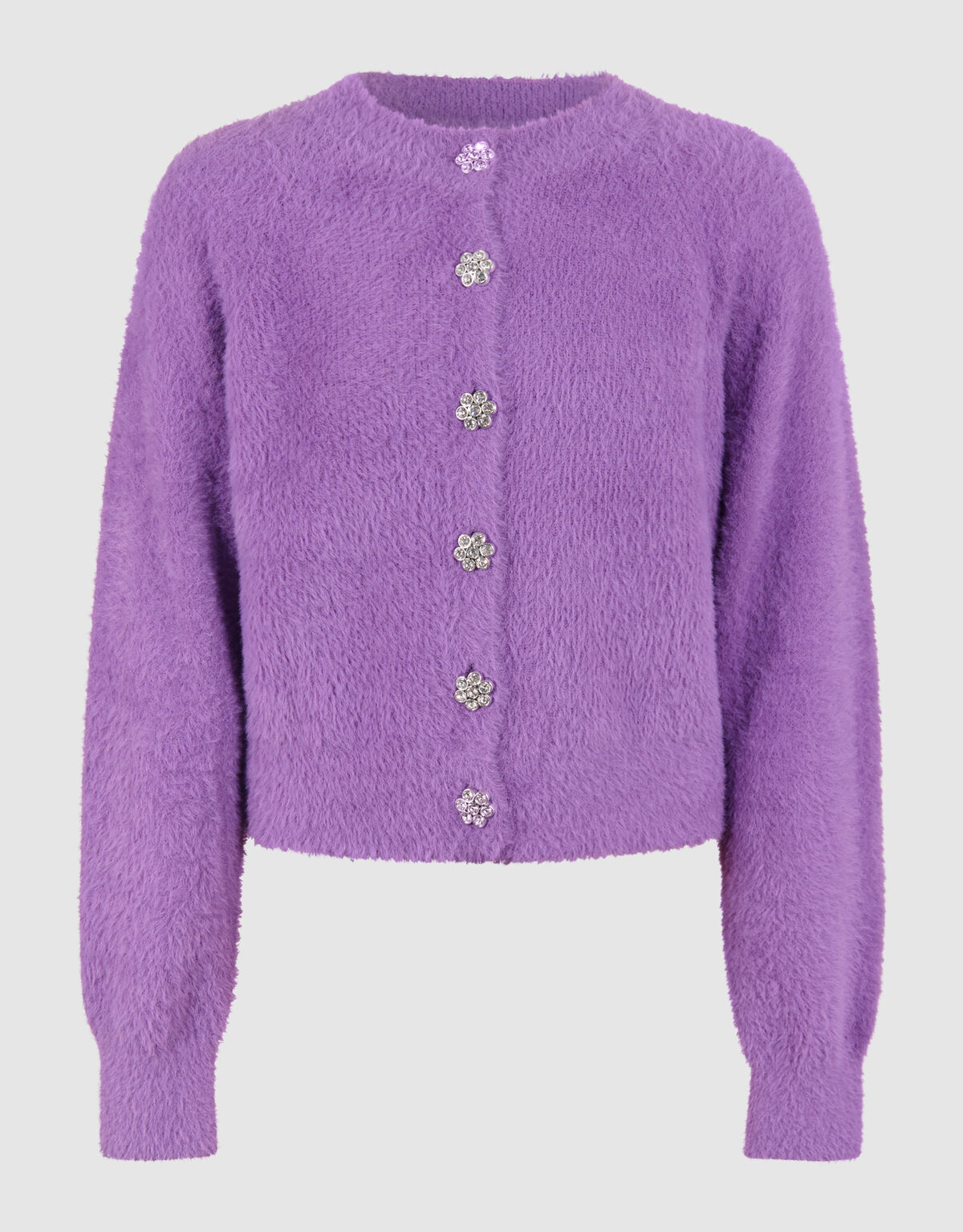 Pelzige Strickjacke Lila SHOEBY GIRLS