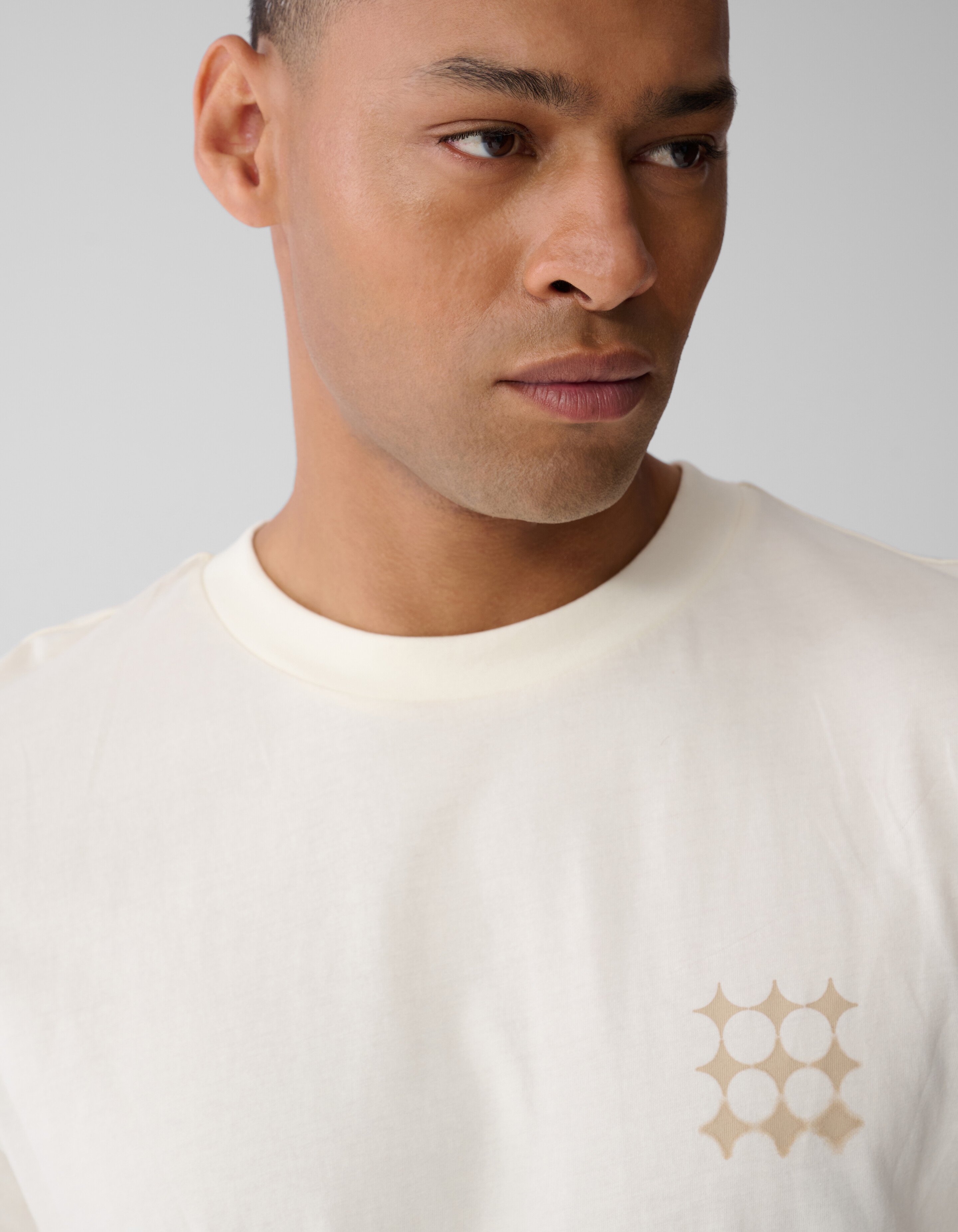 Multi Sparkle Logo T-shirt Off White SHOEBY MEN