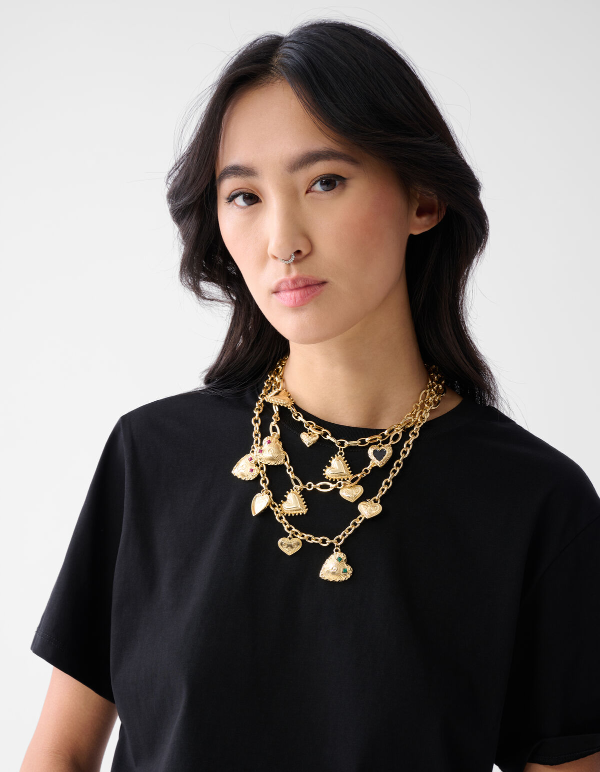 Vintage Herz-Halskette Gold SHOEBY ACCESSOIRES