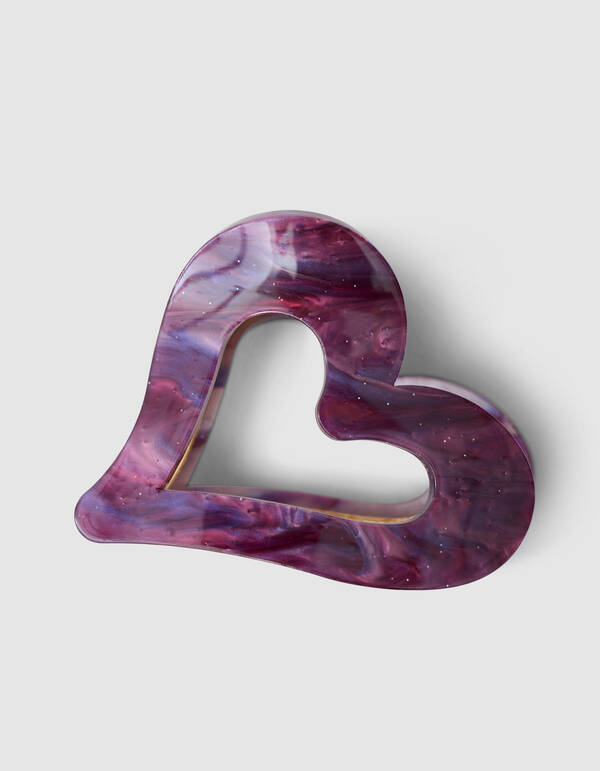 Herz Haarklammer Lila SHOEBY ACCESSOIRES