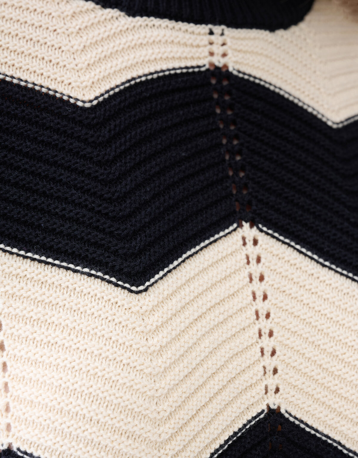 Crochet Top Zwart/Gebroken Wit SHOEBY WOMEN