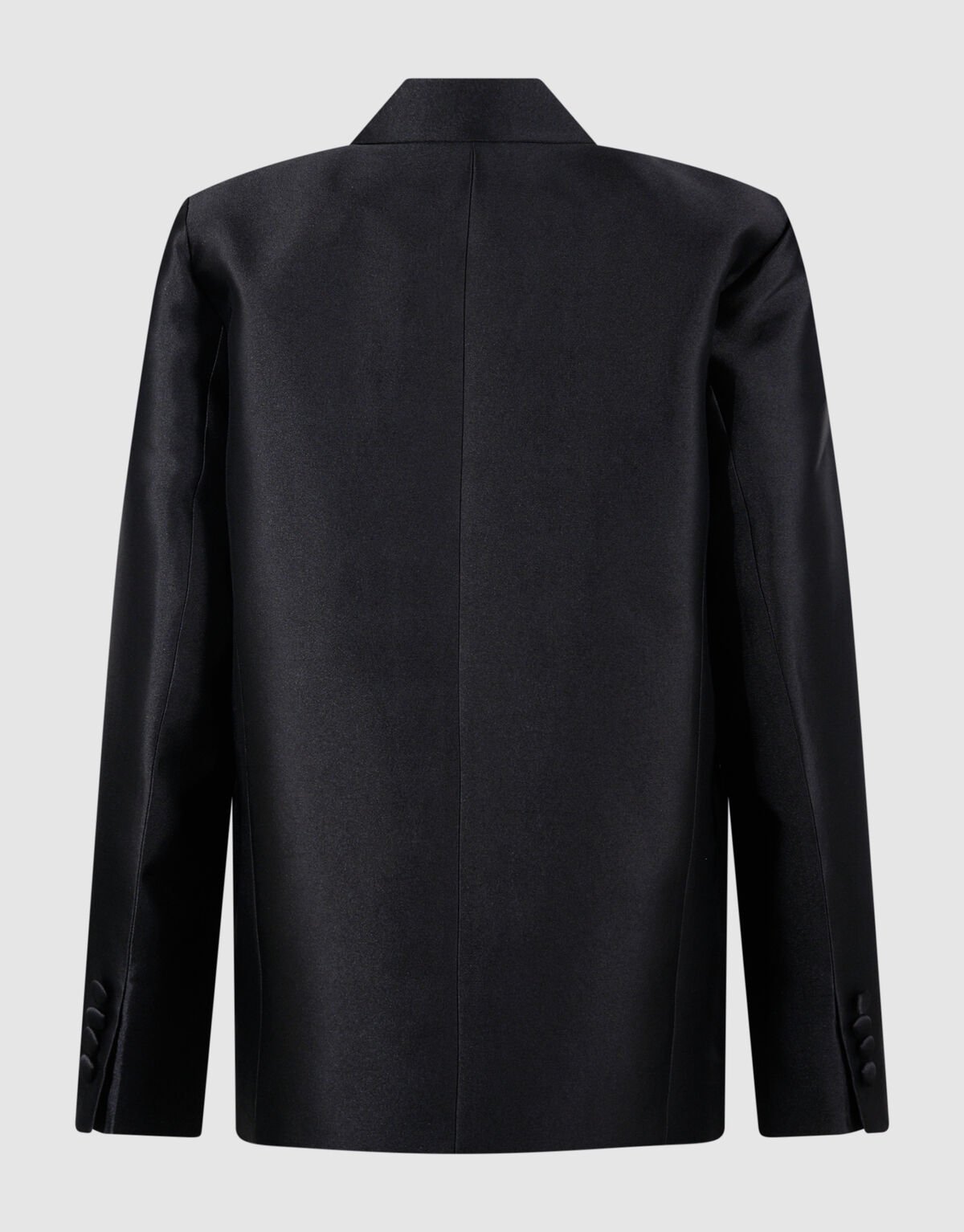 Oversized Satin Twill Blazer Black SHOEBY WOMEN