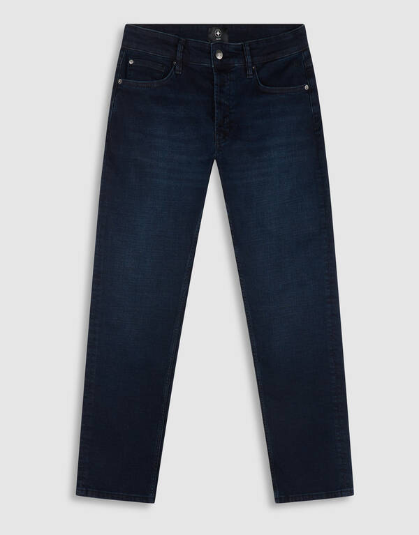 Comfort Straight Fit Jeans Dunkelblau L32 SHOEBY MEN