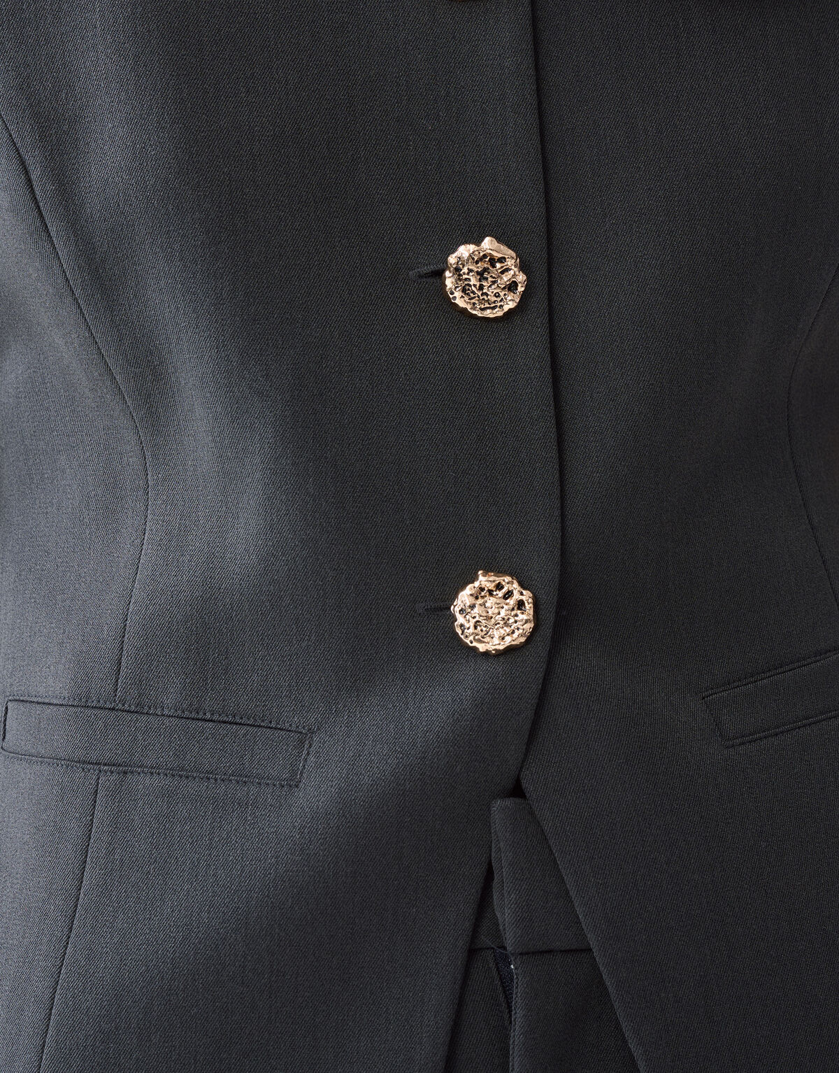 Golden Buttons Strickjacke Grau SHOEBY WOMEN