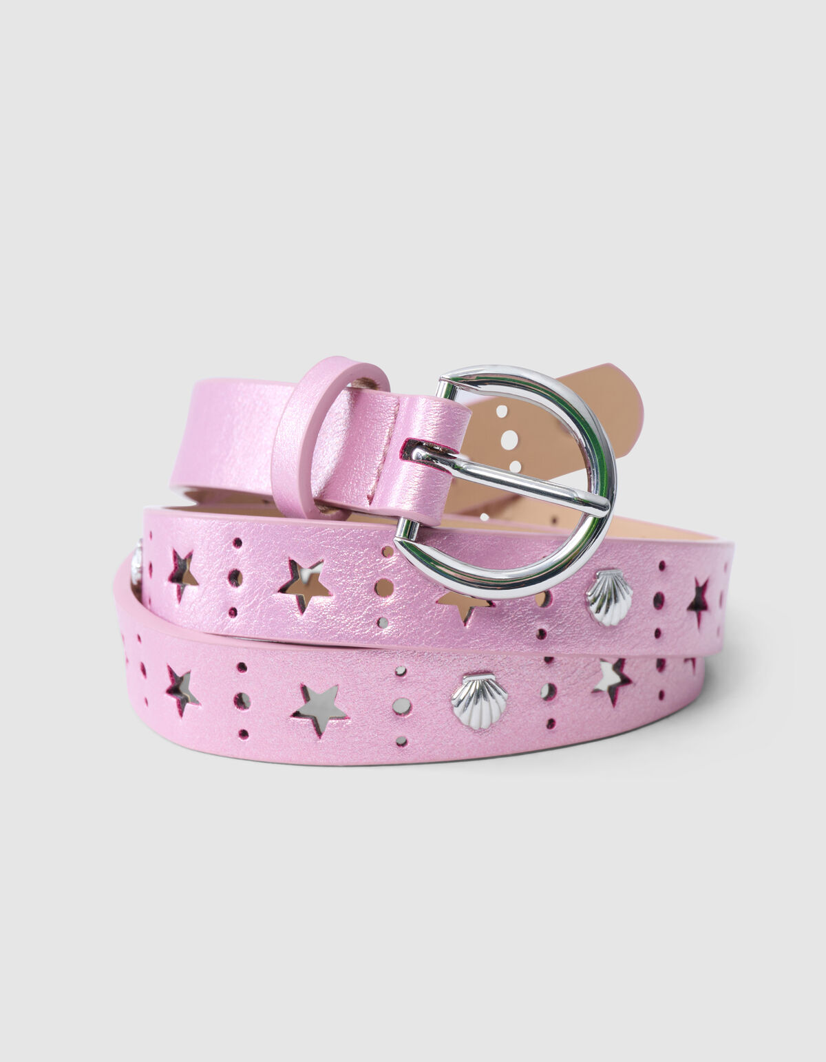 Metallischer Gürtel Rosa SHOEBY ACCESSOIRES