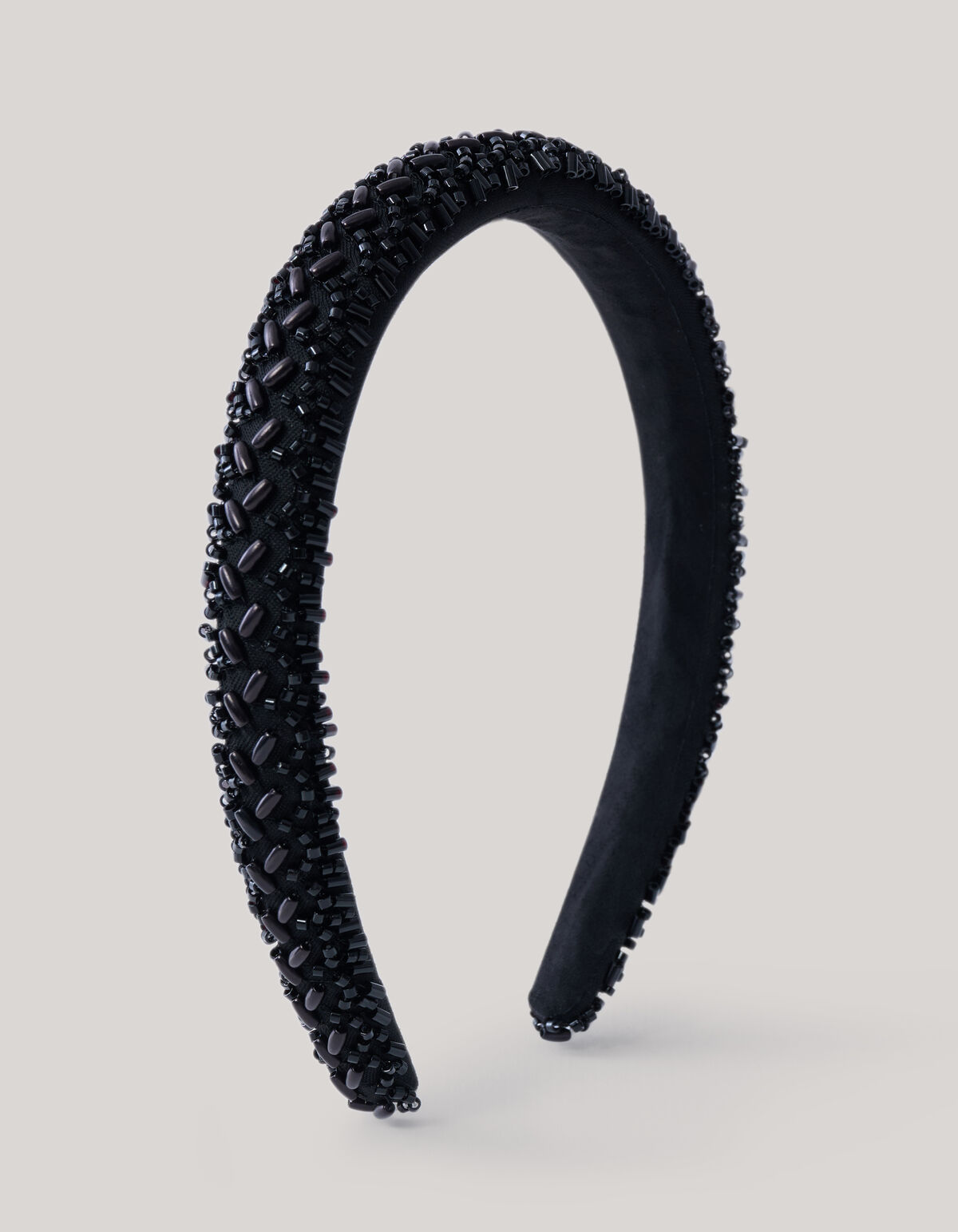 Perlen-Haarband Schwarz SHOEBY ACCESSOIRES