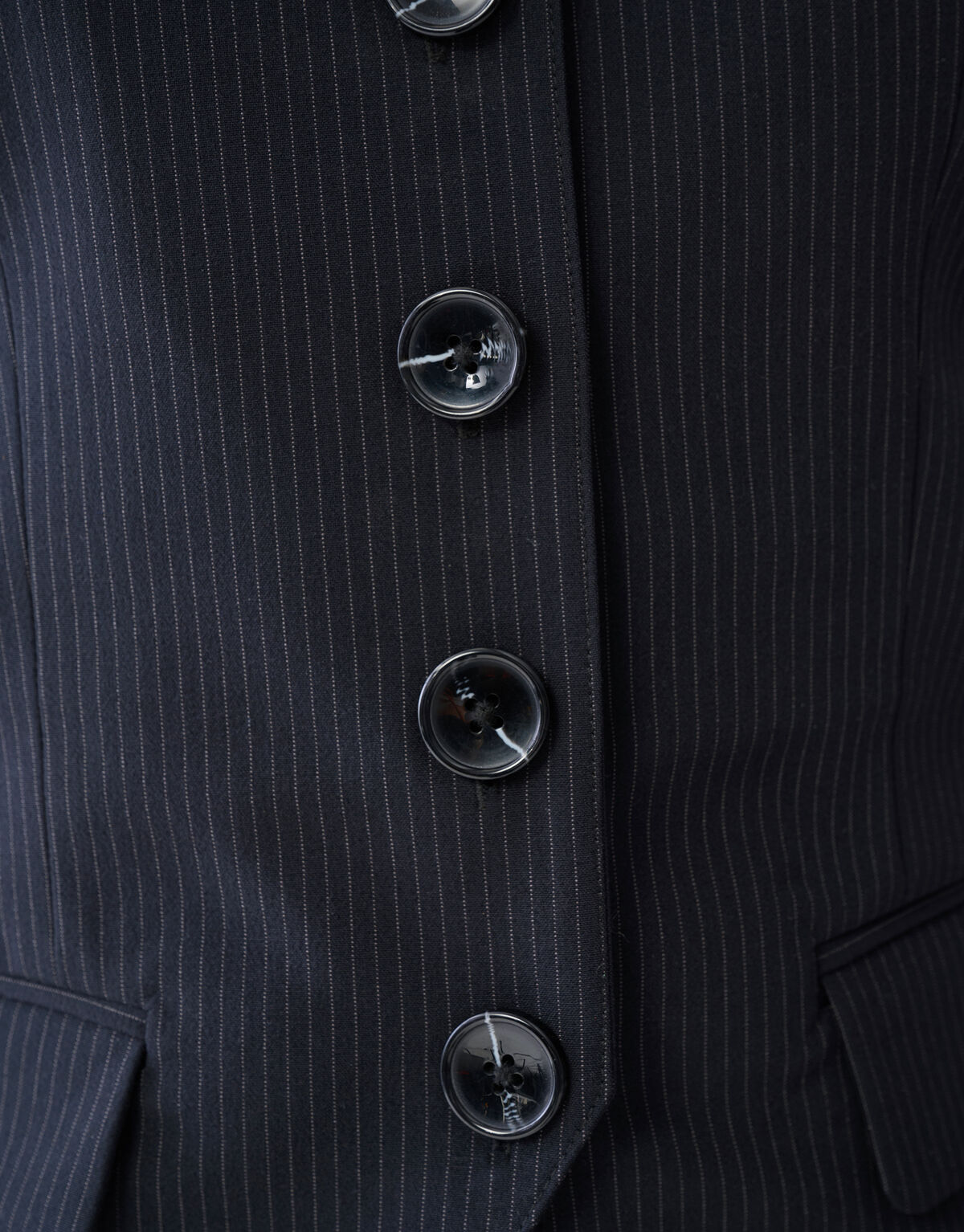 Tr&auml;gerloses Top mit Nadelstreifen Schwarz SHOEBY WOMEN