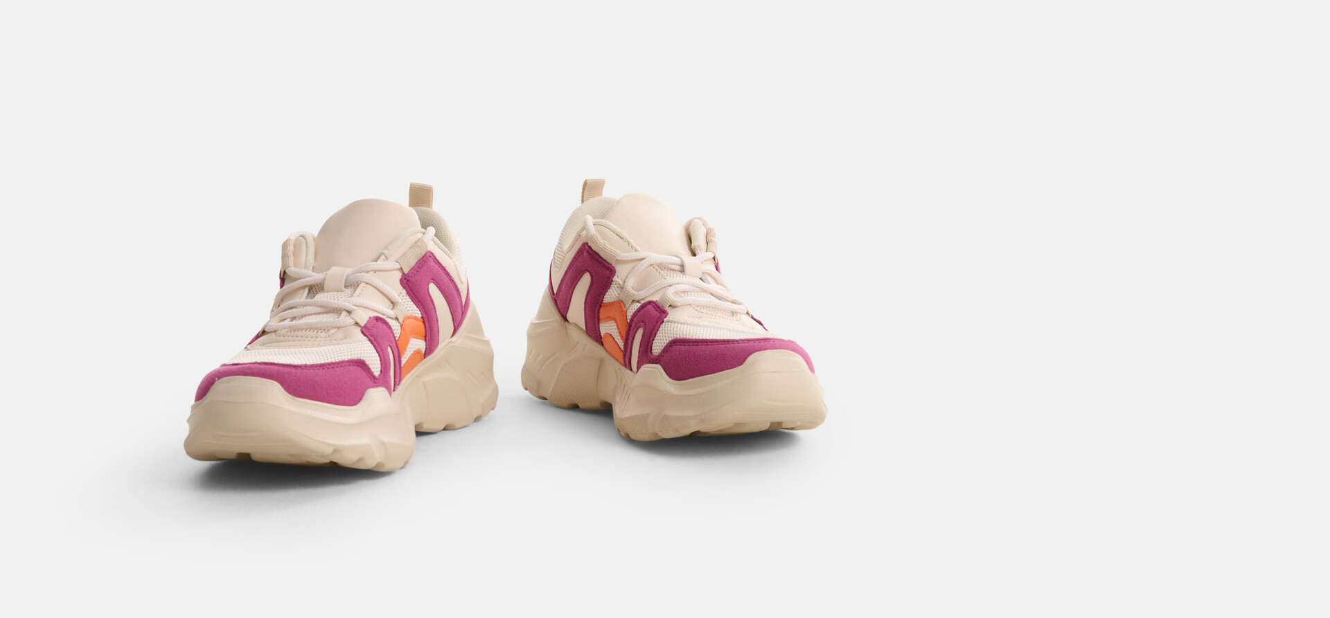 Colourblock Sneaker Off White SHOEBY SHOES