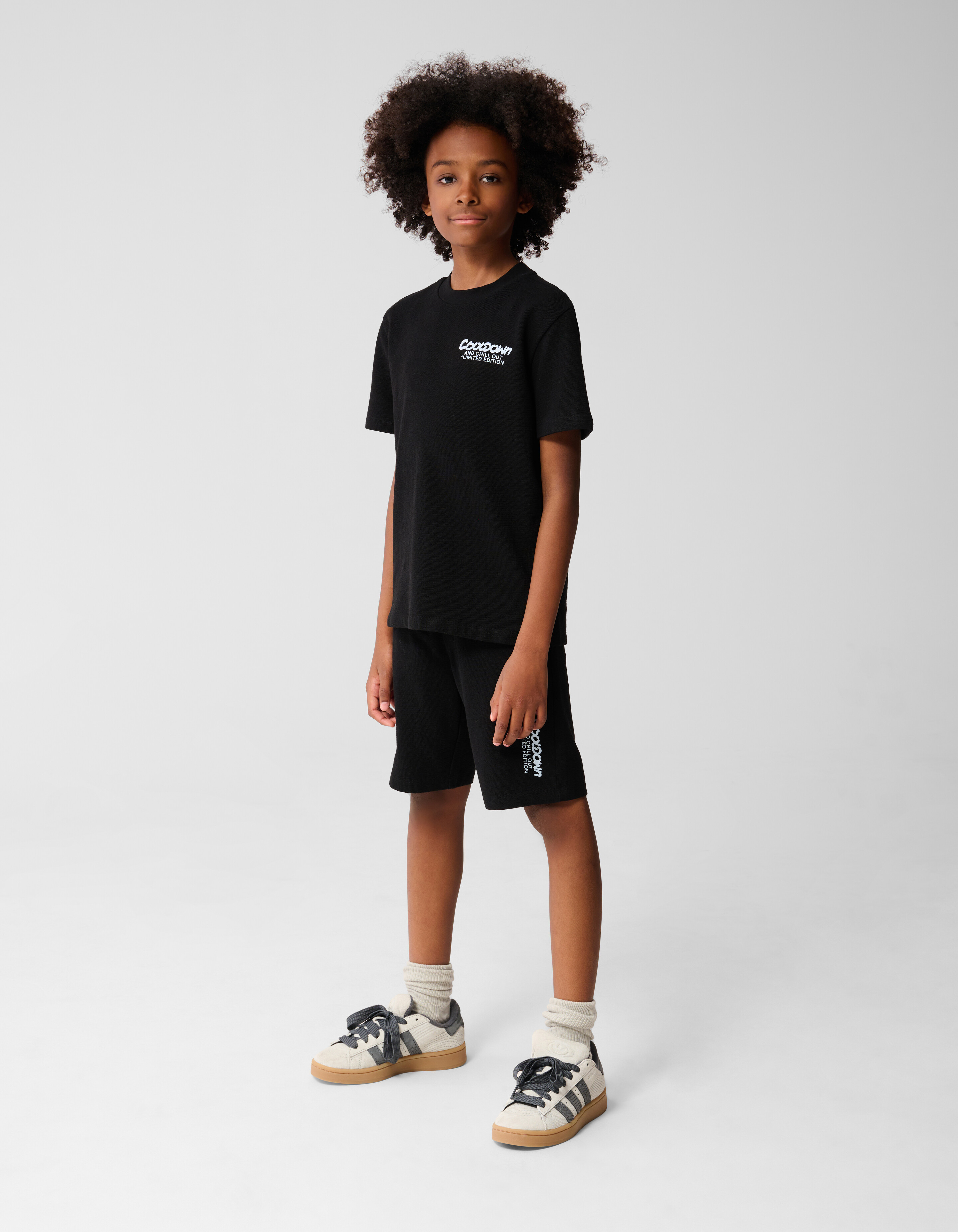 Text T-shirt Schwarz SHOEBY BOYS