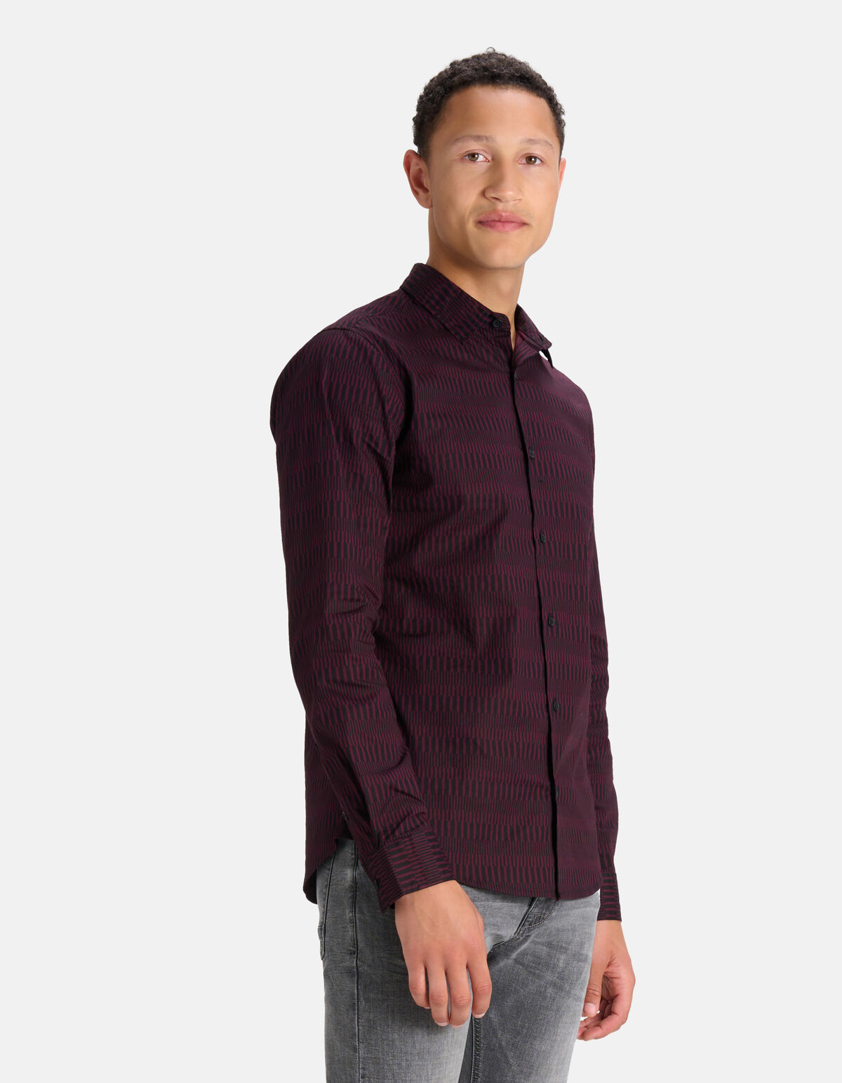Grafik-Shirt Dunkelrot SHOEBY MEN