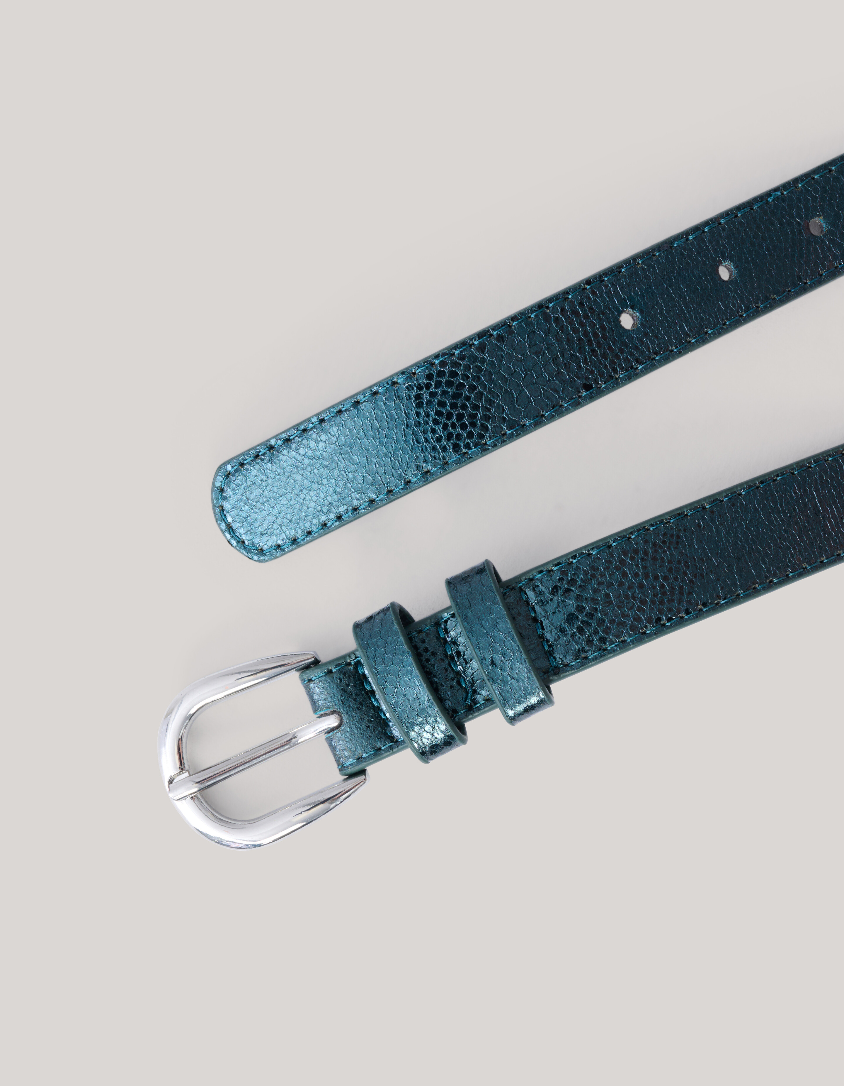 Metallischer Gürtel Grün SHOEBY ACCESSOIRES