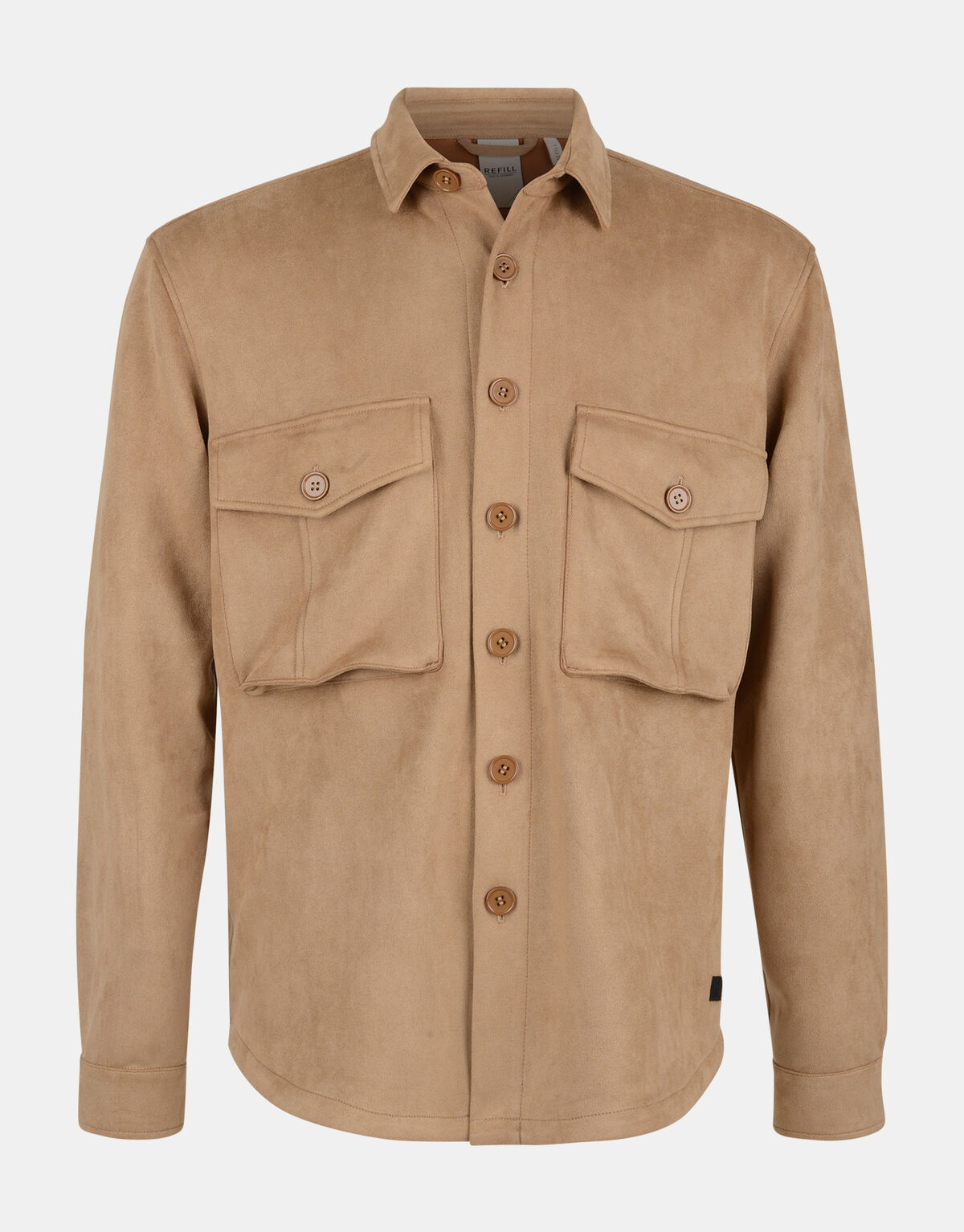 Overshirt aus Veloursleder REFILL