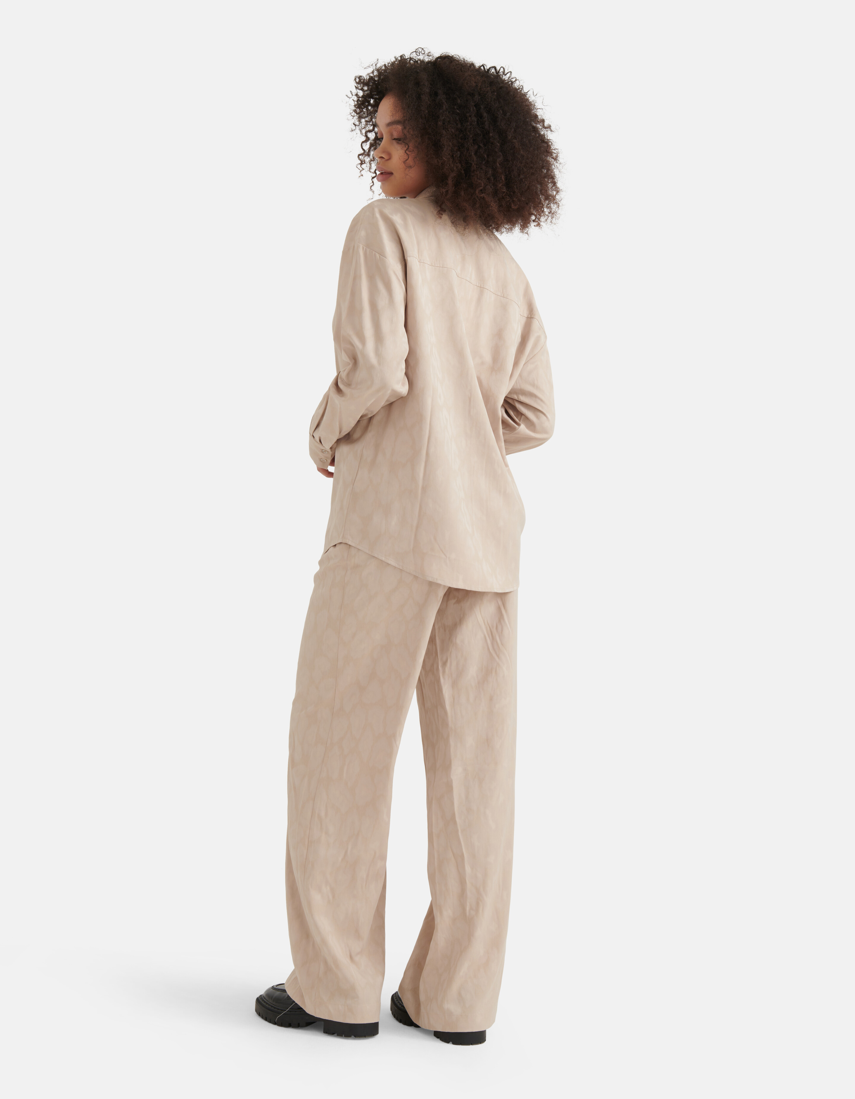 Satin-Tierbluse Sand SHOEBY WOMEN