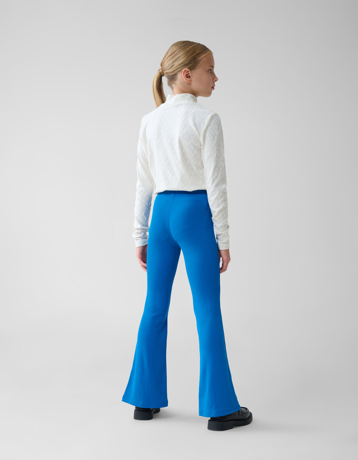 Ausgestellte Rippen-Leggings Blau SHOEBY GIRLS