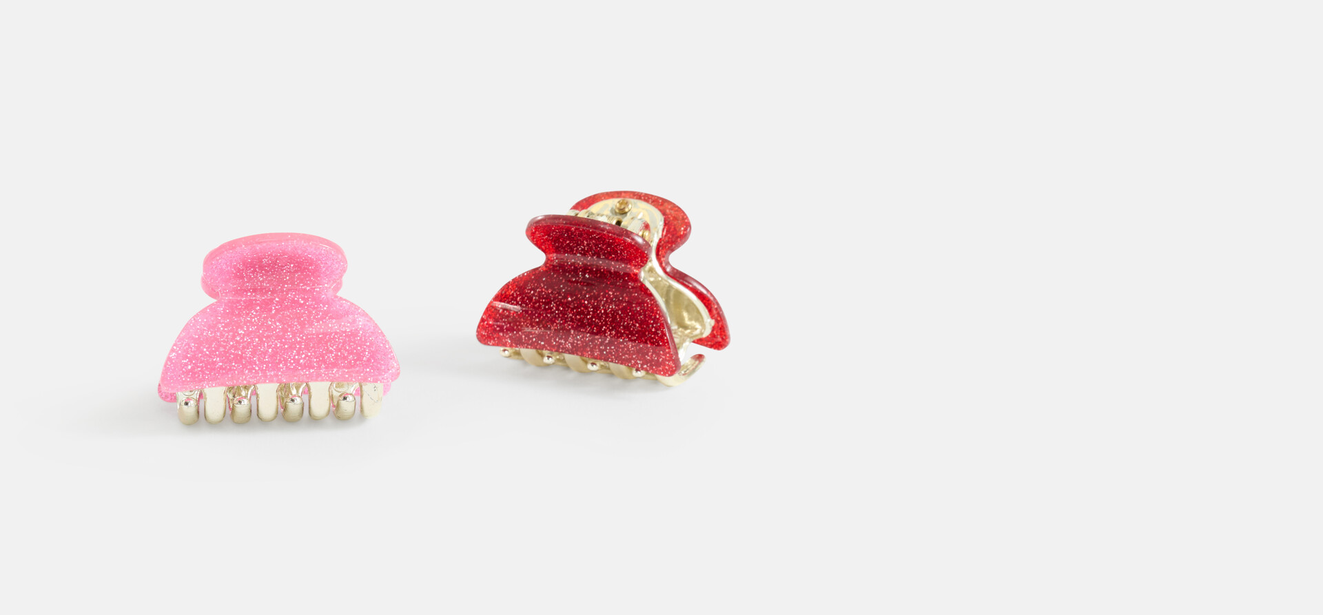 Haarclip Set Roze/Rood SHOEBY ACCESSOIRES