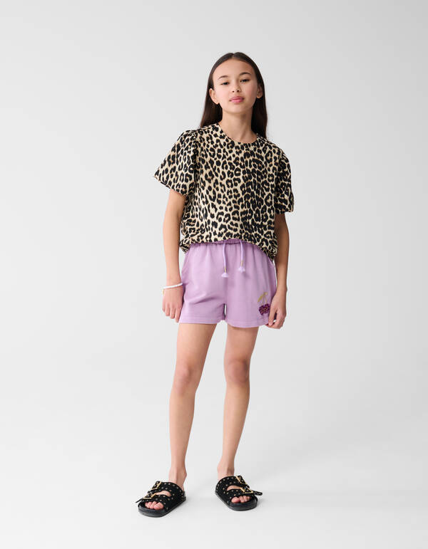 Leopard Puff Top Braun SHOEBY GIRLS