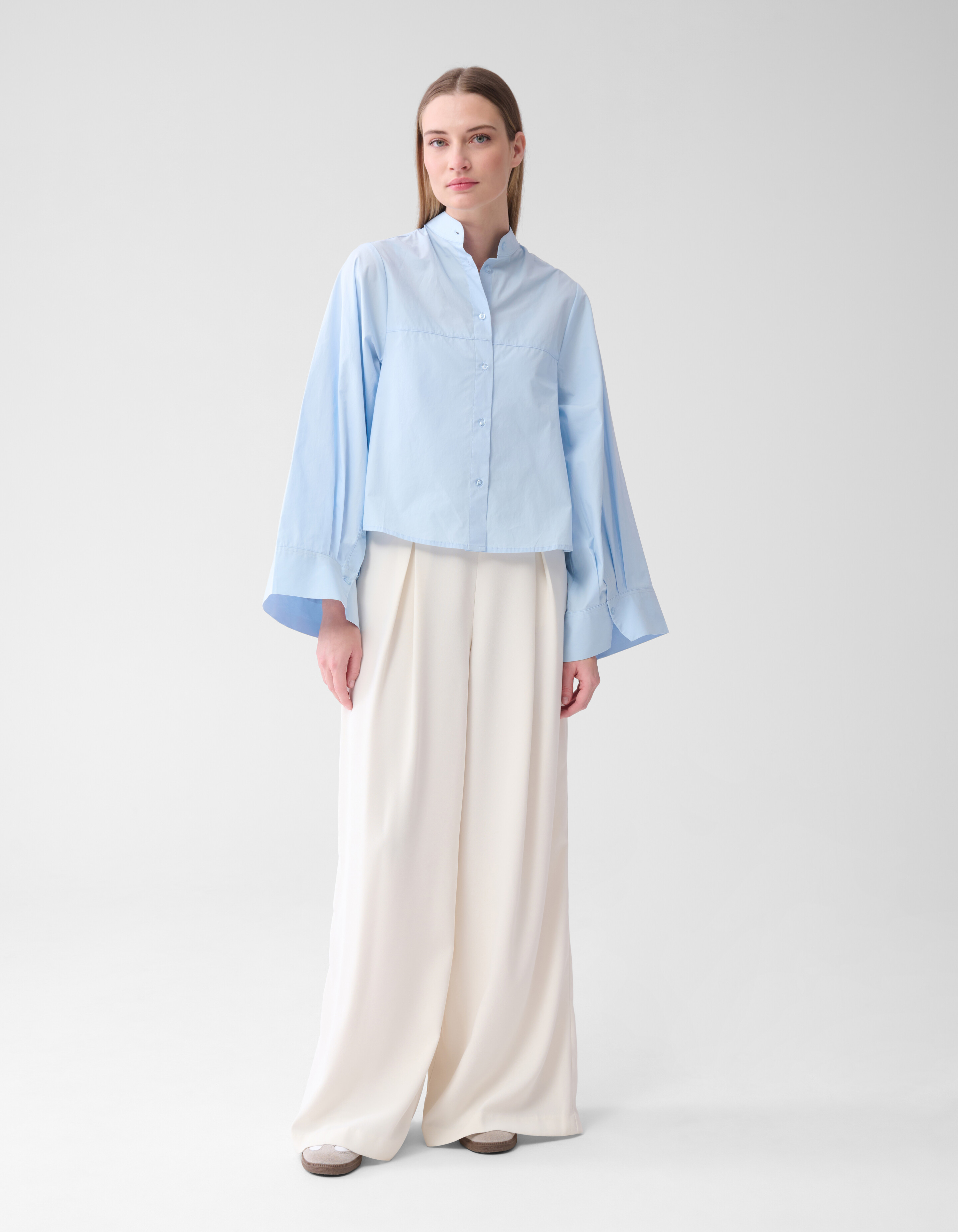 Krepphose mit weitem Bein Off White By Lonneke SHOEBY WOMEN