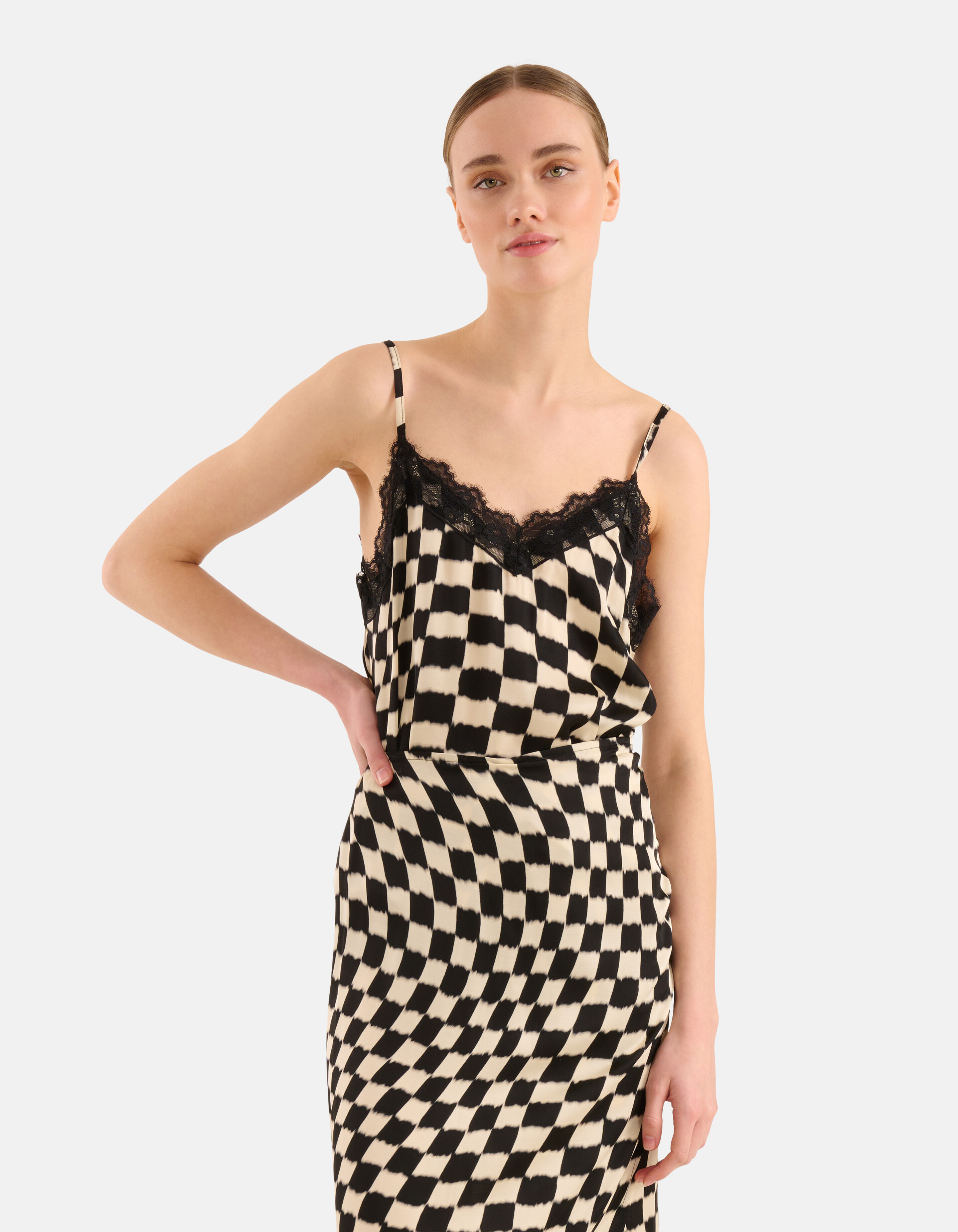 Bedrucktes Singlet Schwarz/ Off-white SHOEBY WOMEN