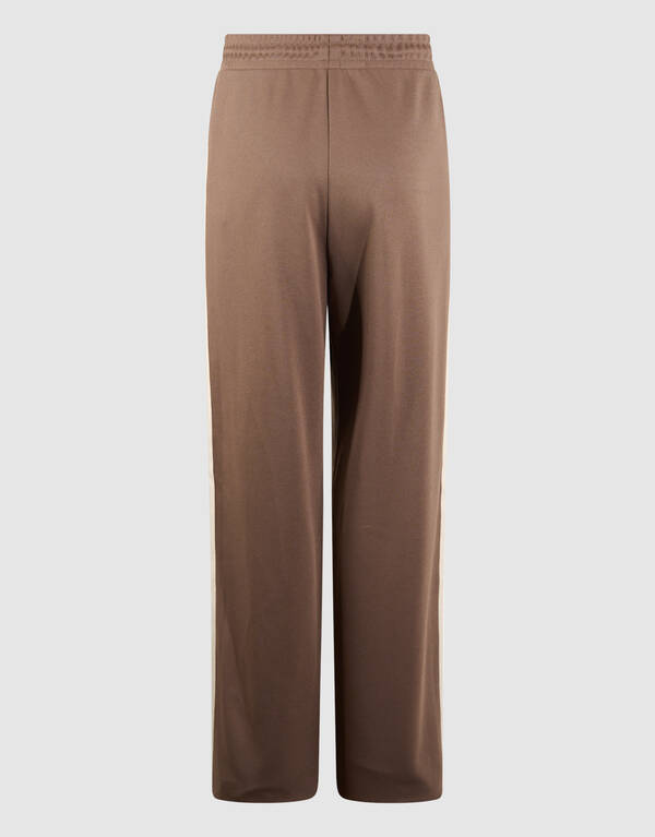 Sportieve Piqu&eacute; Wijde Pantalon Taupe SHOEBY BOYS