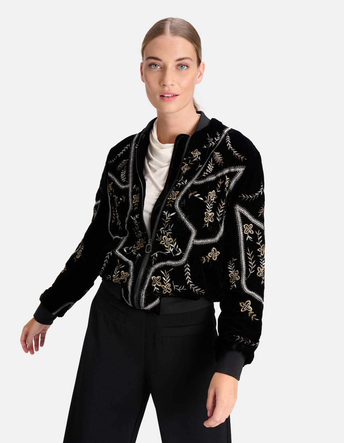 Satin-Bomberjacke Schwarz By Mieke SHOEBY WOMEN