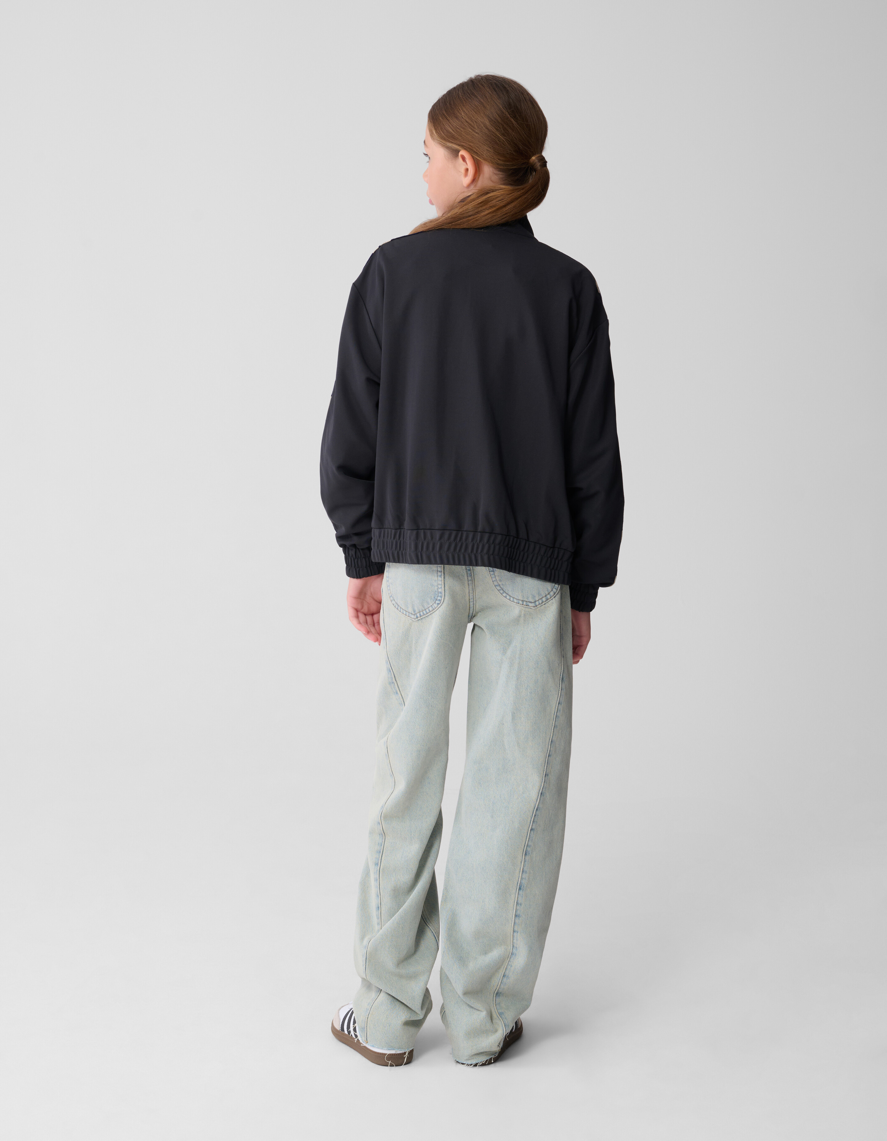 Jacke mit Reißverschluss und Herzband in Dunkelgra SHOEBY GIRLS