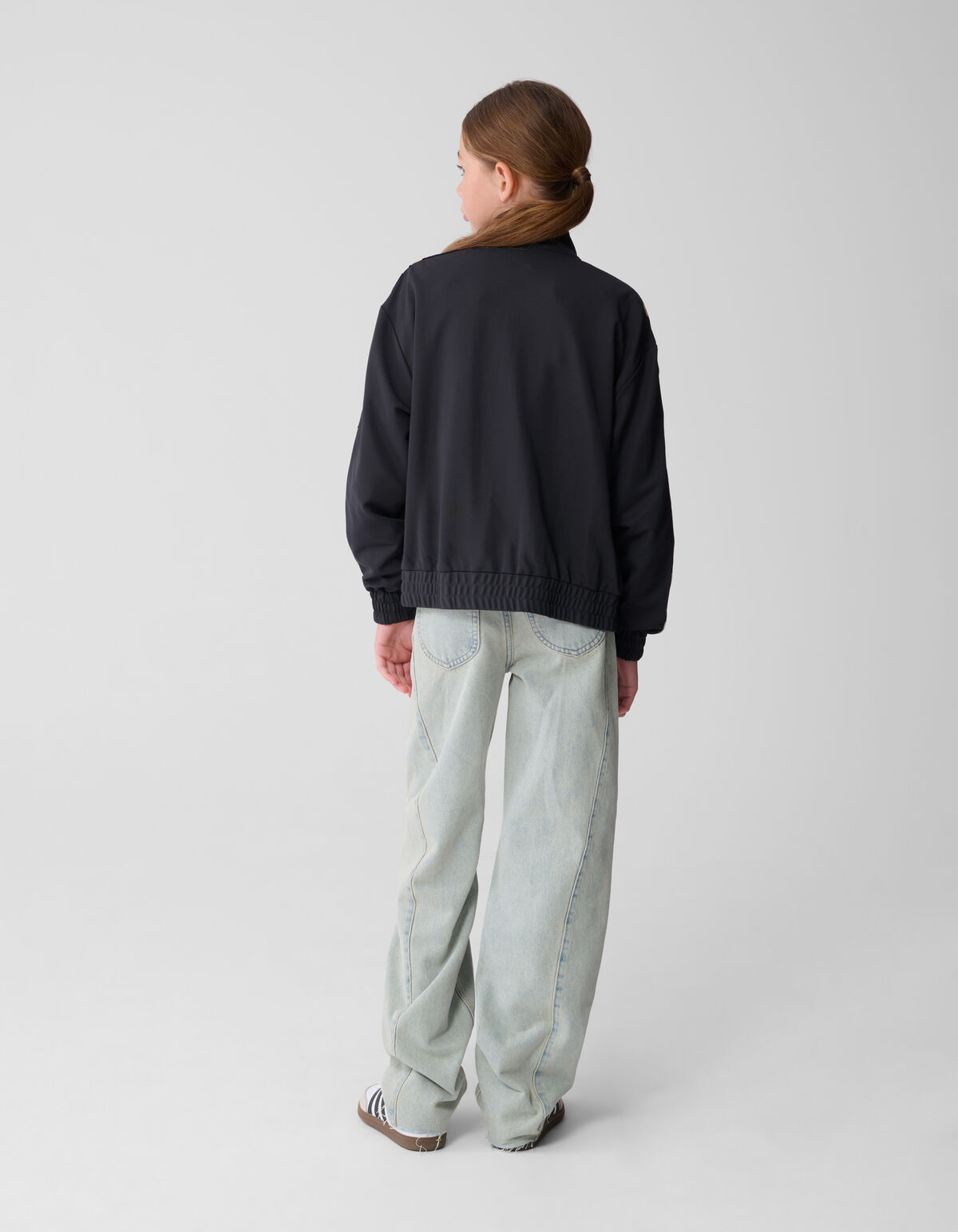 Jacke mit Reißverschluss und Herzband in Dunkelgra SHOEBY GIRLS