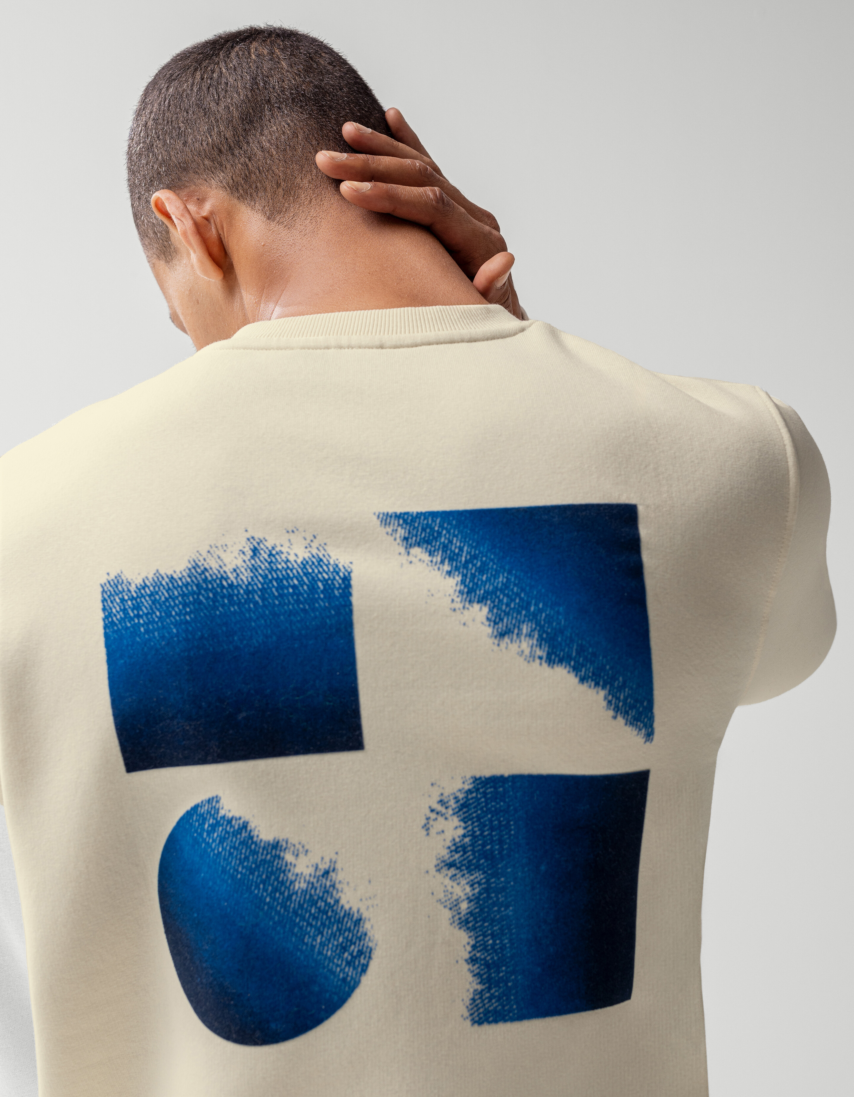 Flock Artwork Pullover Off White SHOEBY MEN
