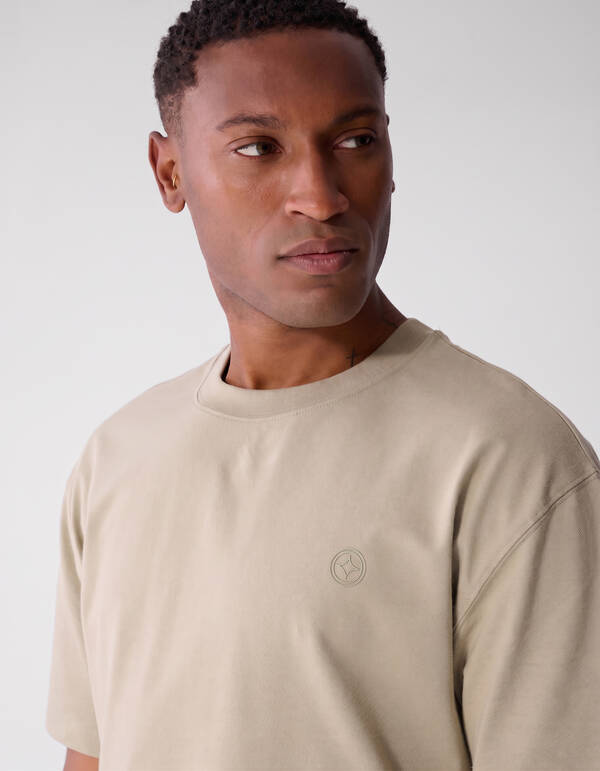 Twill-Grafik-T-Shirt Hellgr&uuml;n SHOEBY MEN