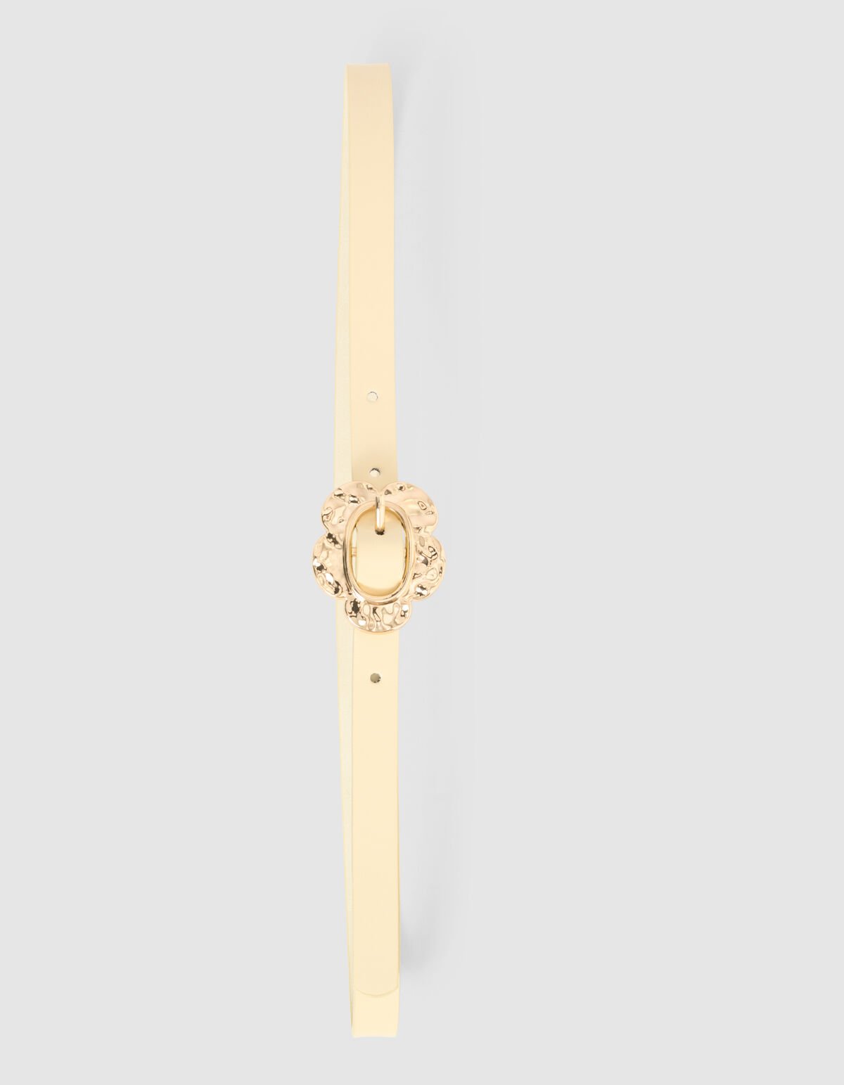 Blumenschnalle G&uuml;rtel Hellgelb SHOEBY ACCESSOIRES