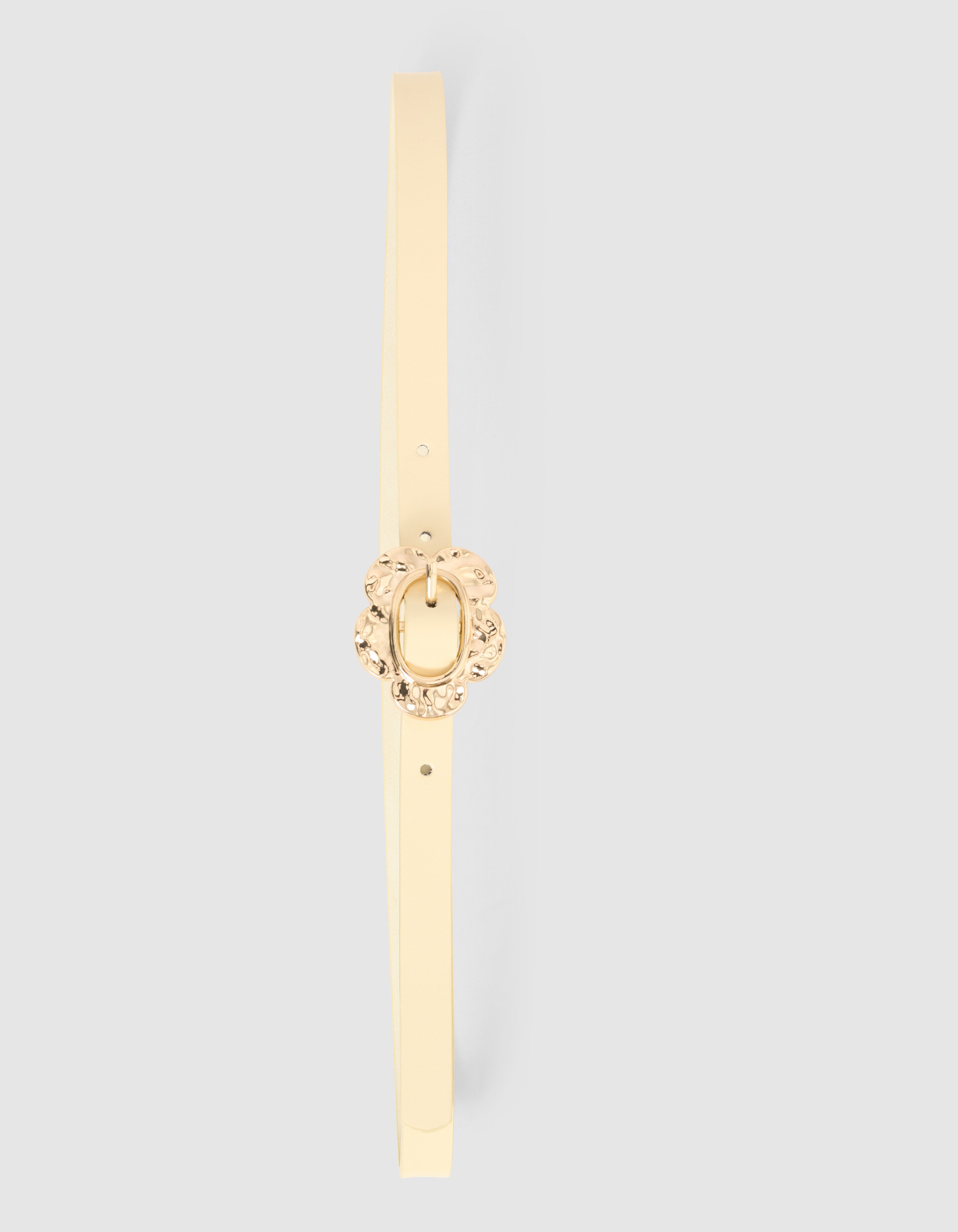 Blumenschnalle G&uuml;rtel Hellgelb SHOEBY ACCESSOIRES