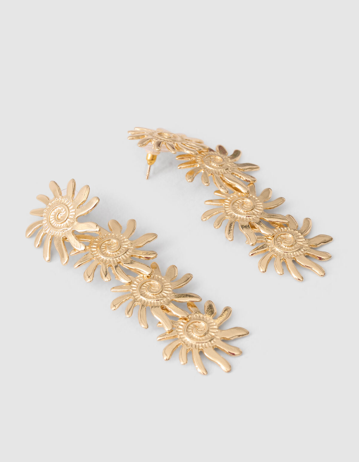 Sonnen-Ohrringe Gold SHOEBY ACCESSOIRES