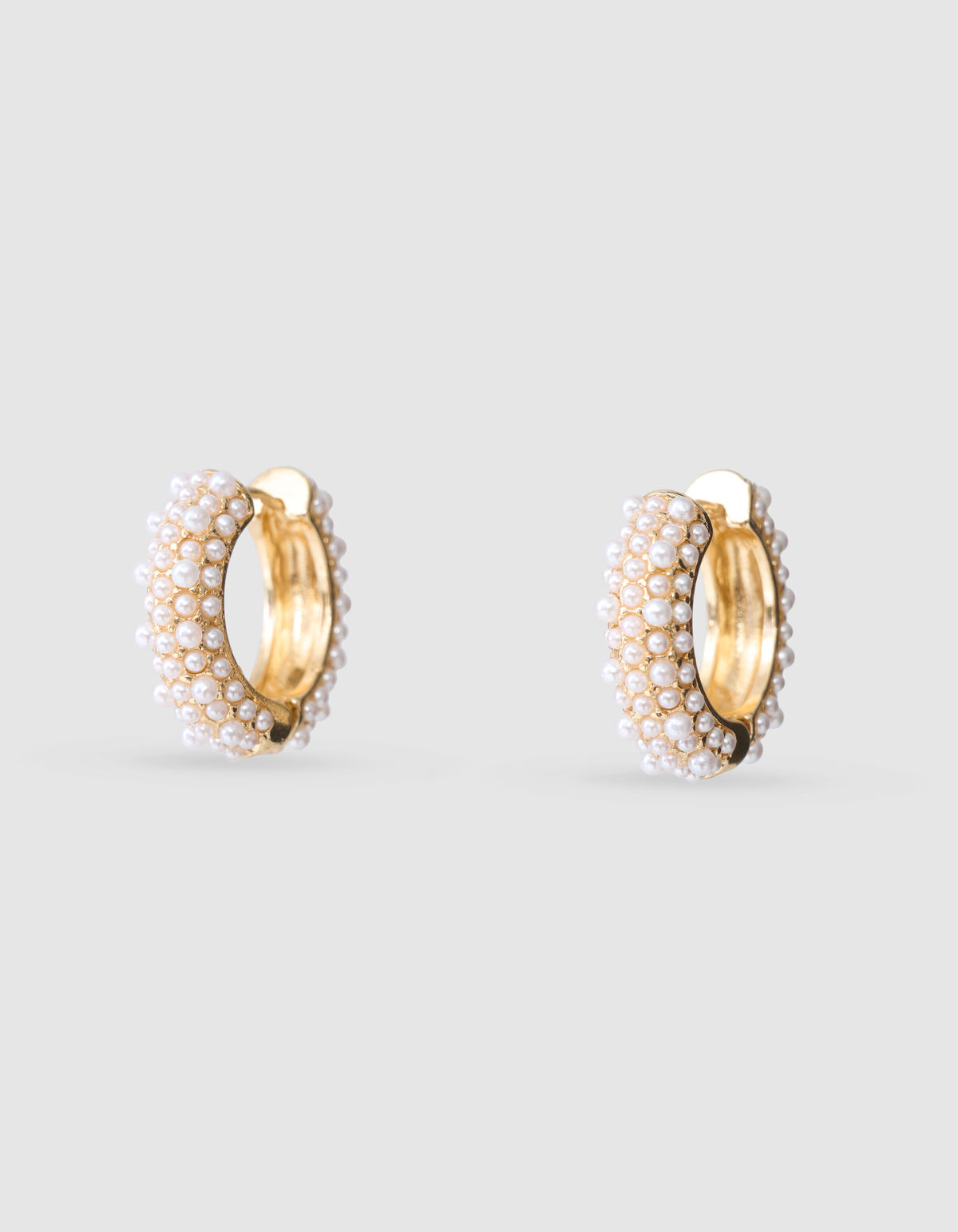 Parel Hoops Ohrringe Gold SHOEBY ACCESSOIRES