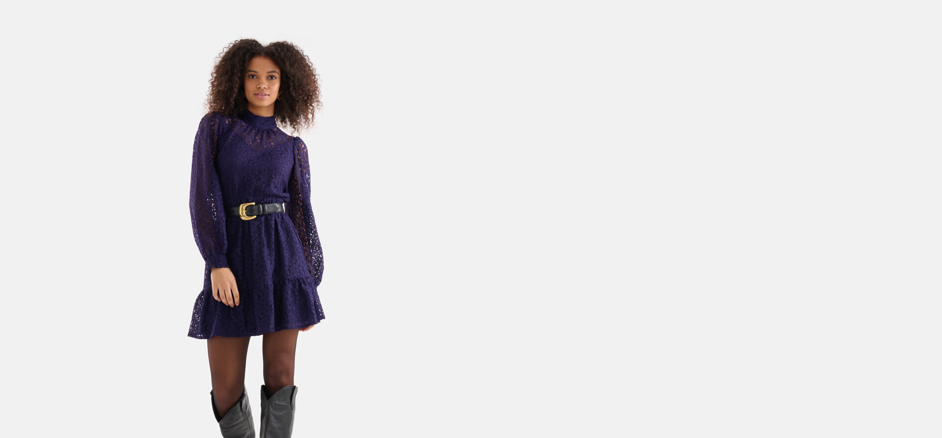 Spitzenkleid lila SHOEBY WOMEN