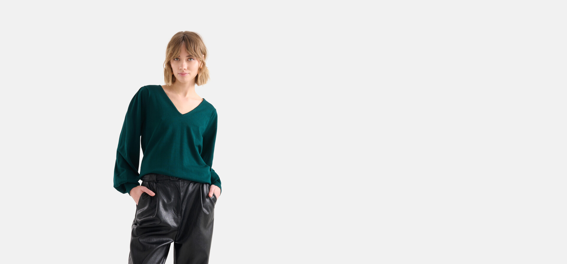 Strickpullover Dunkelgrün SHOEBY WOMEN